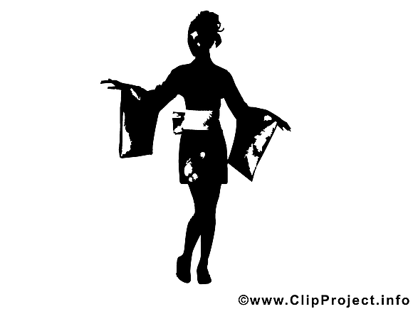 Kimono image gratuite - Silhouette images cliparts