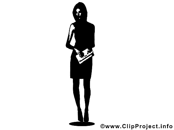 Silhouette clip arts gratuits - Femme illustrations