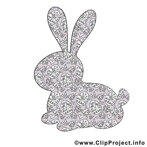 Silhouette lapin images gratuites – Pâques clipart