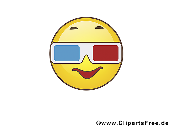 À lunettes 3d smiley images gratuites