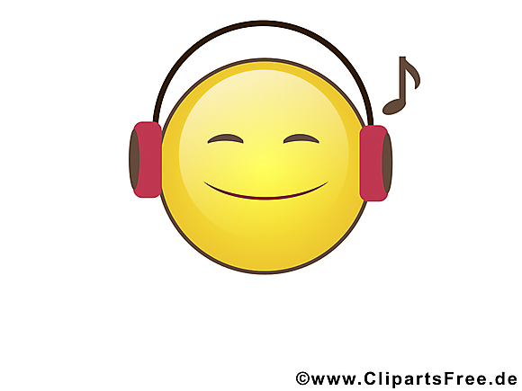 Musique smiley clipart gratuit