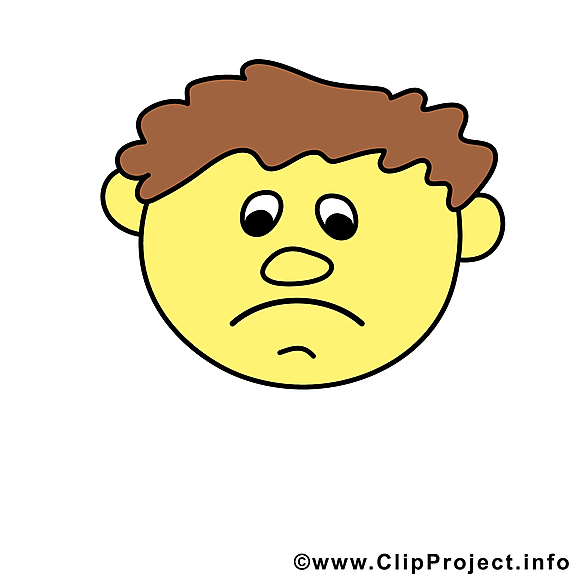 Smiley triste clipart gratuit