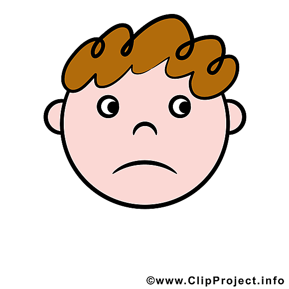 Triste émoticône clip art gratuit