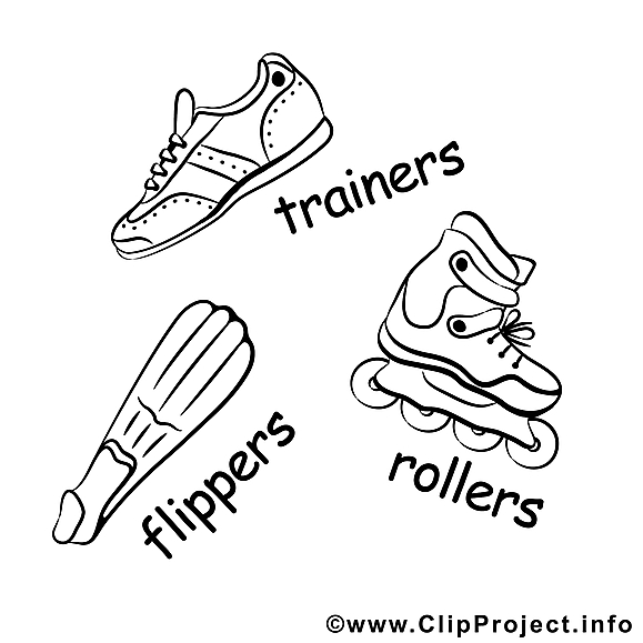 Chaussures de sport illustration gratuite - Palmes clipart