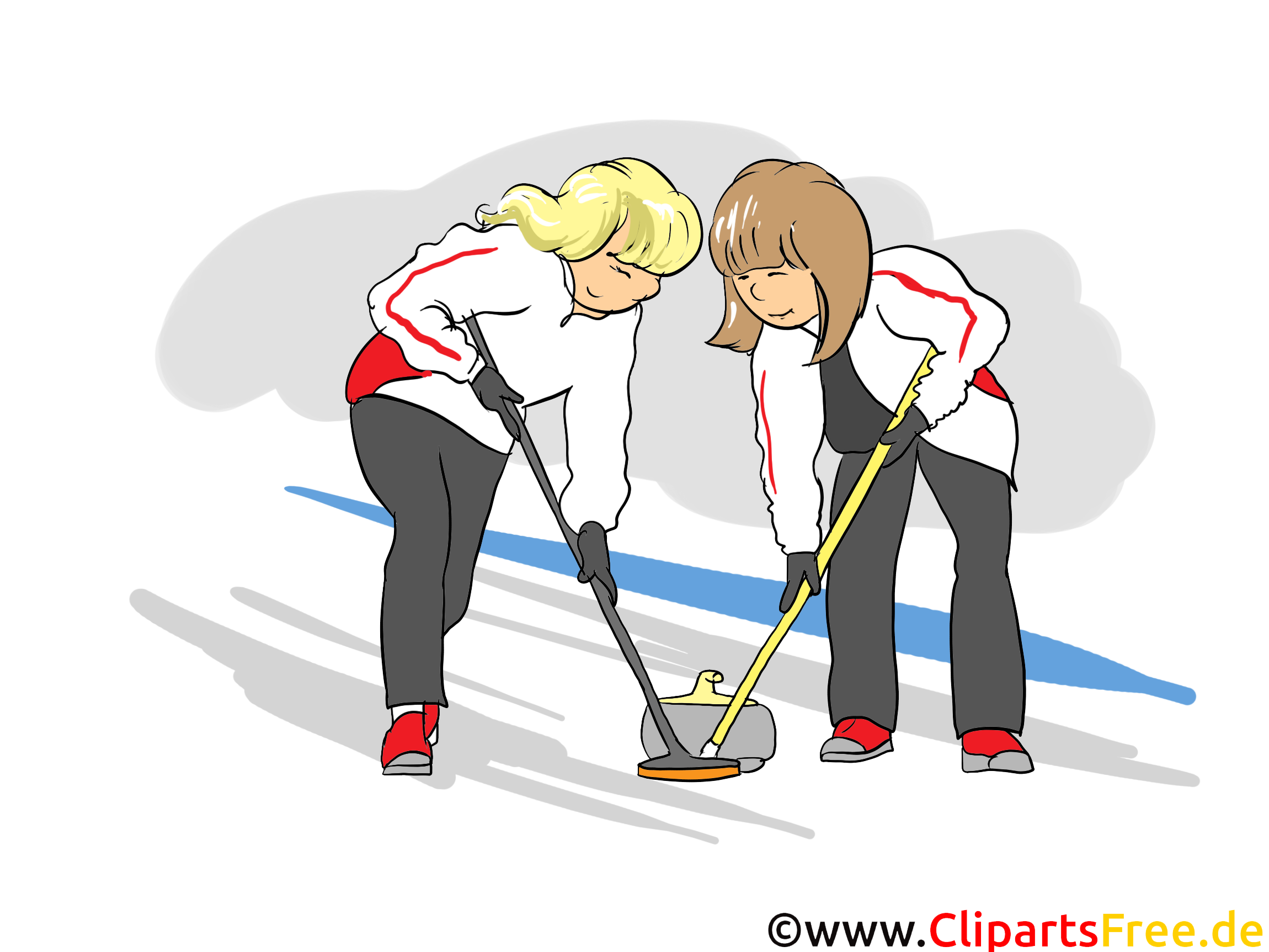 Curling images - sport clip art gratuit