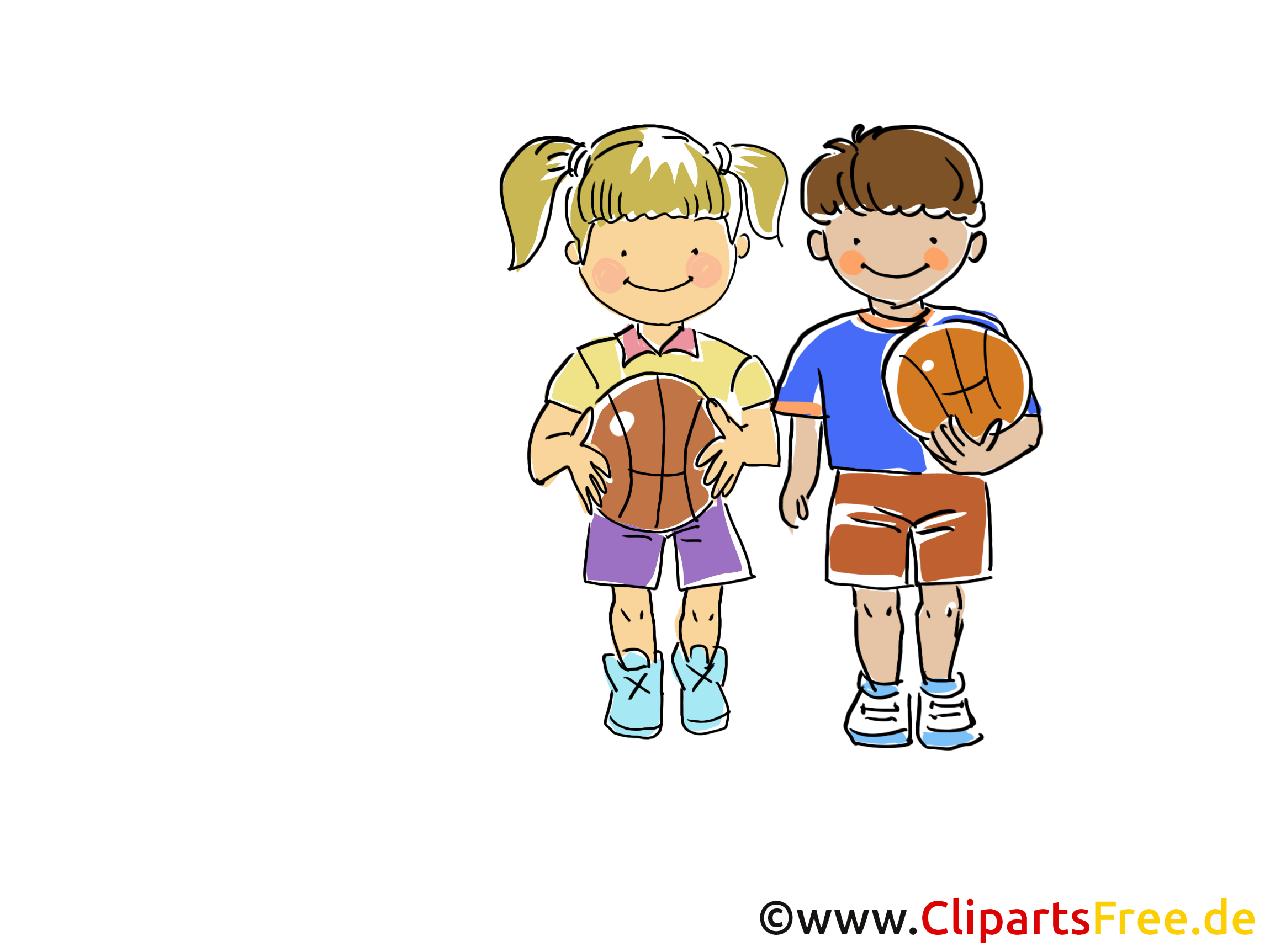 Enfants illustration - Basket-ball images gratuites
