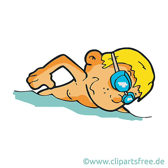 Natation clip art – Mer image gratuite