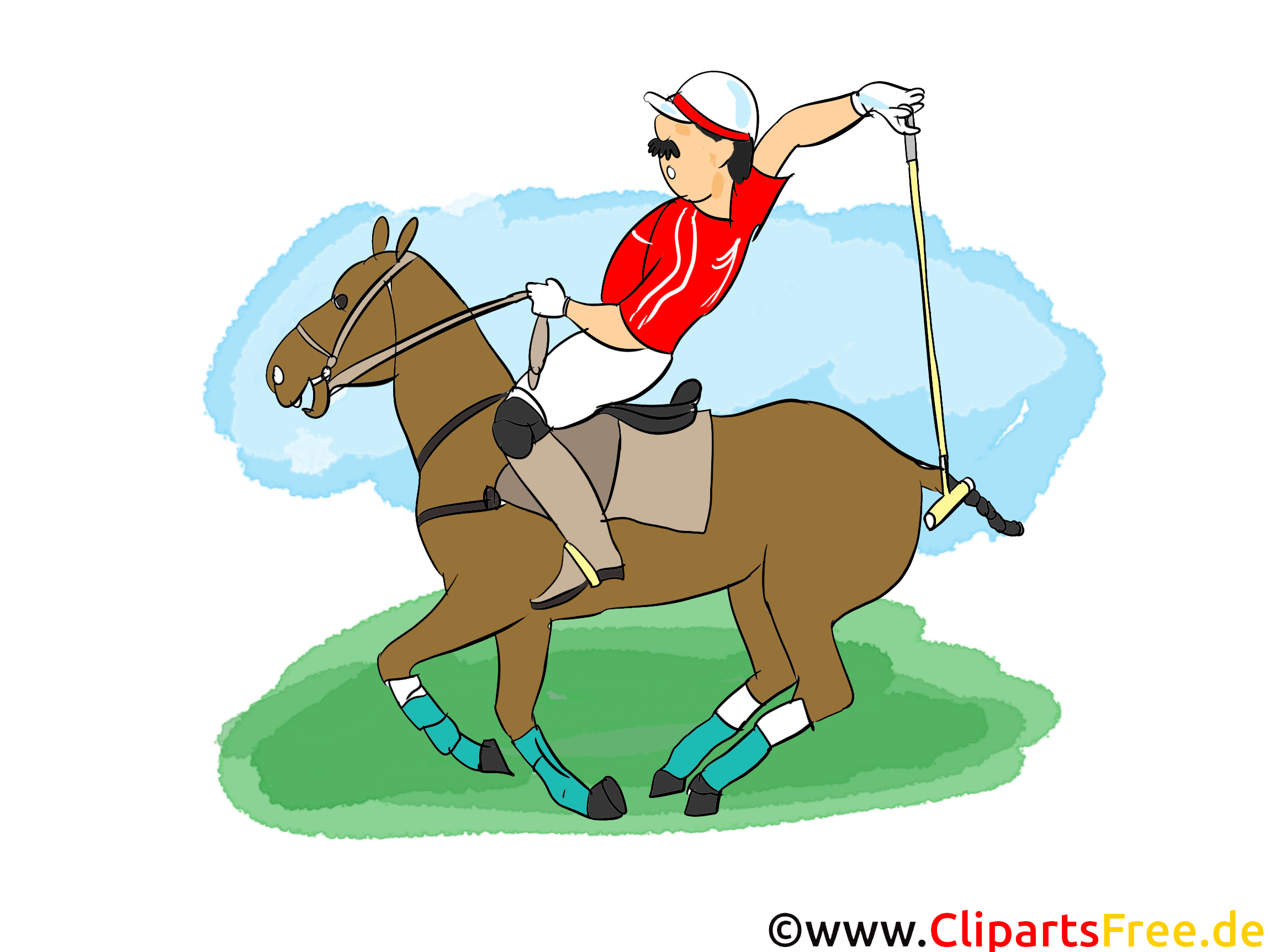 Polo image gratuite - Cheval cliparts