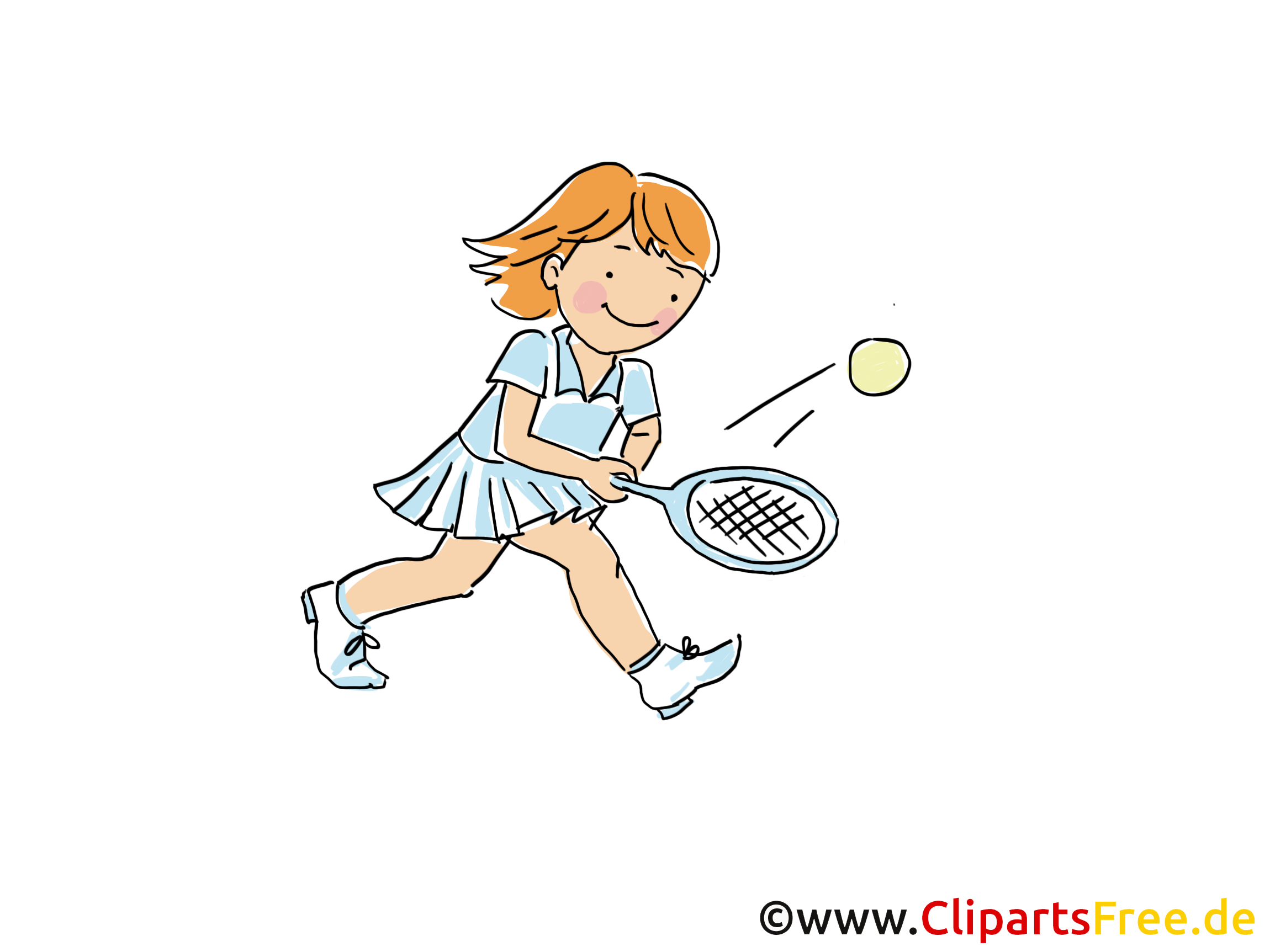 Tennis clip arts gratuits - Raquette illustrations