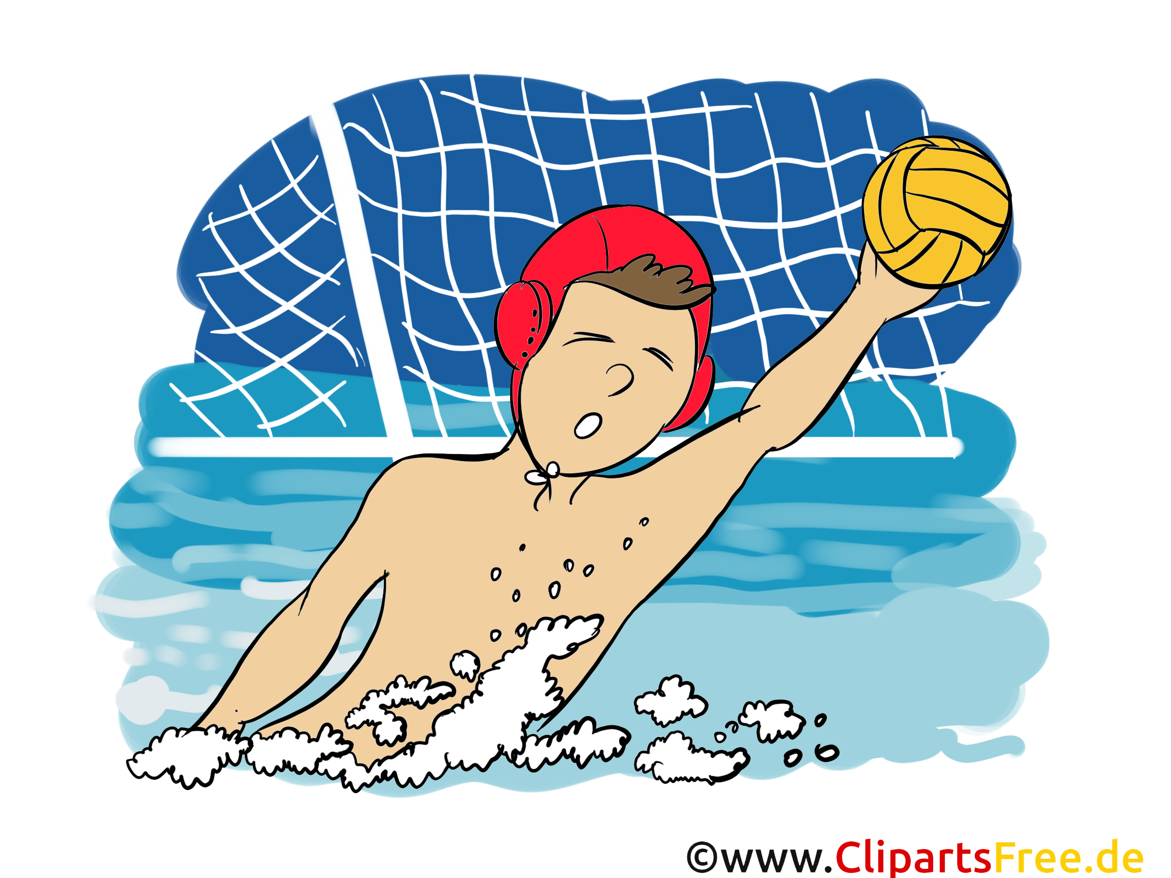 Water-polo clipart gratuit à télécharger