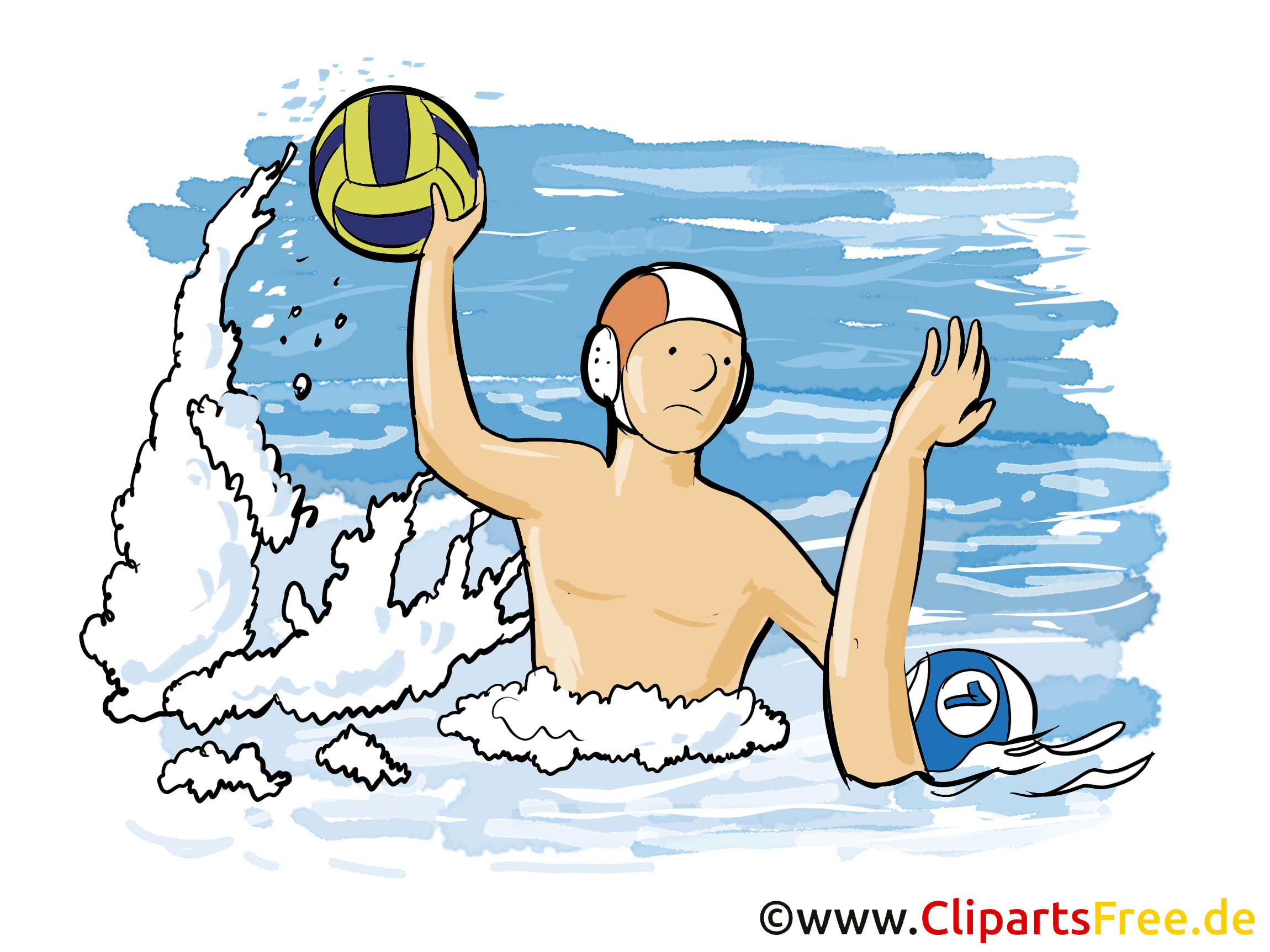 Water-polo image à télécharger - Sport clipart