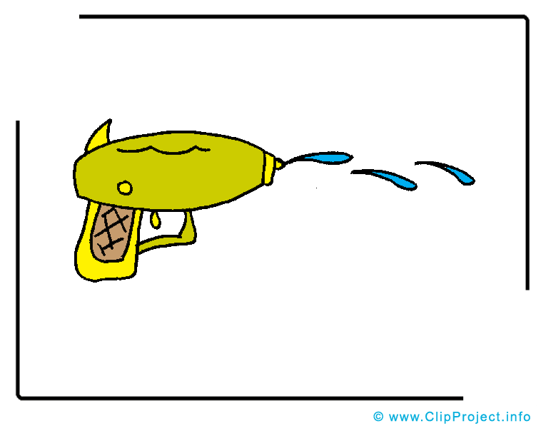 Pistolet à eau dessin à télécharger