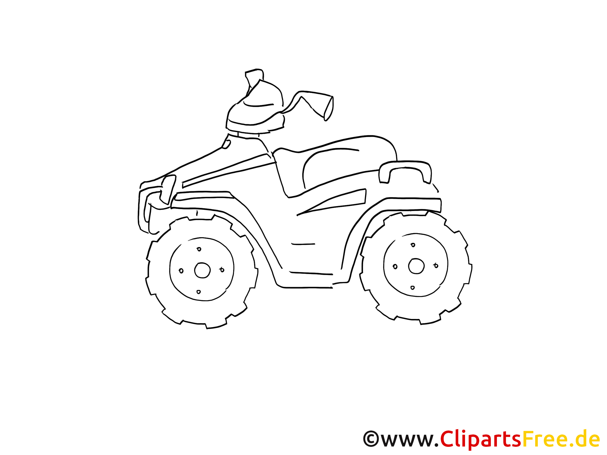 Quad illustration gratuite clipart