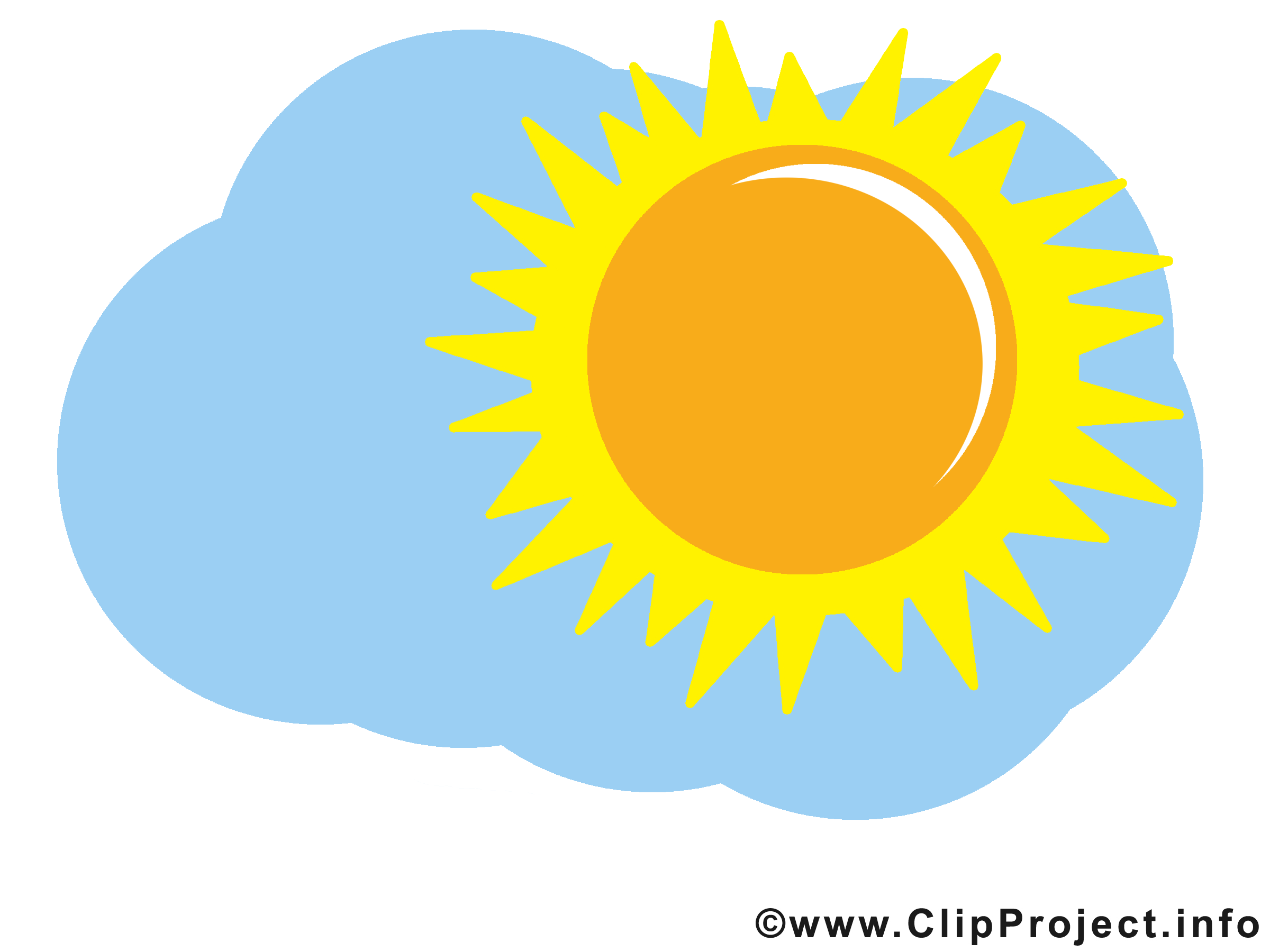 Ciel image gratuite – Soleil clipart