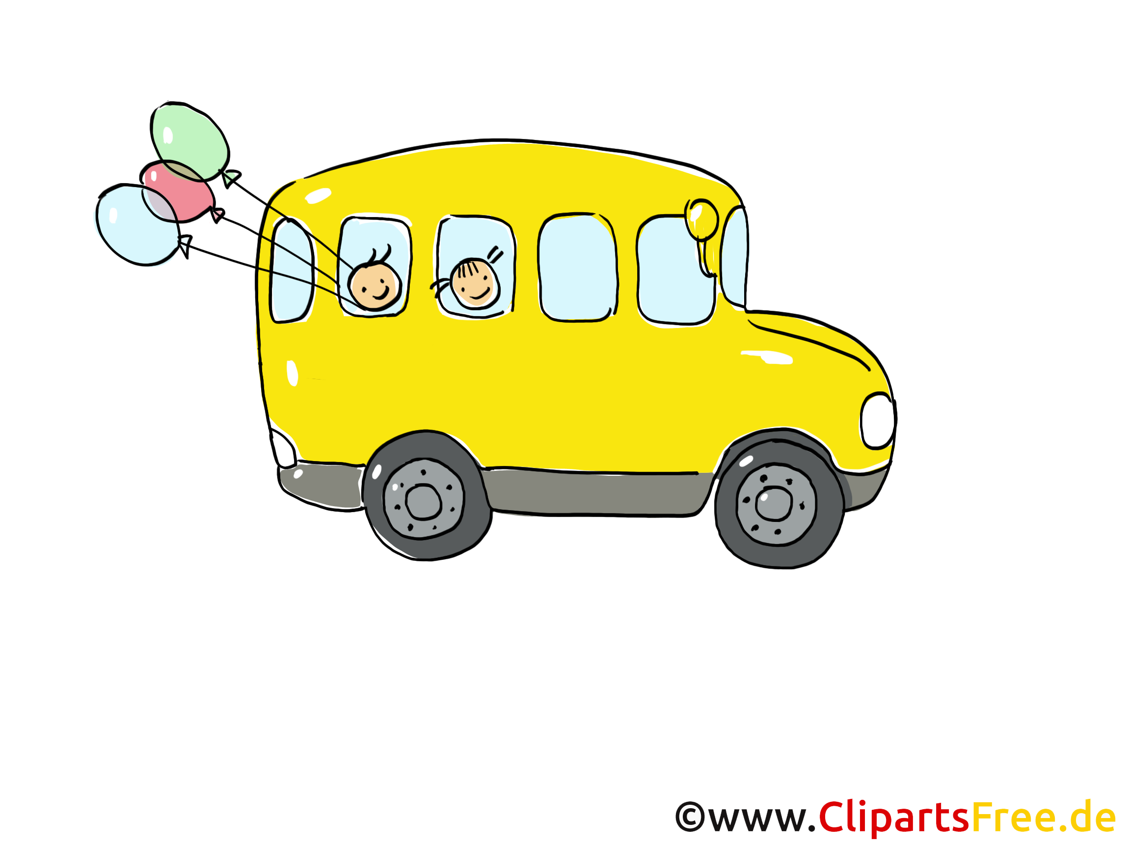 Bus scolaire clip arts gratuits illustrations