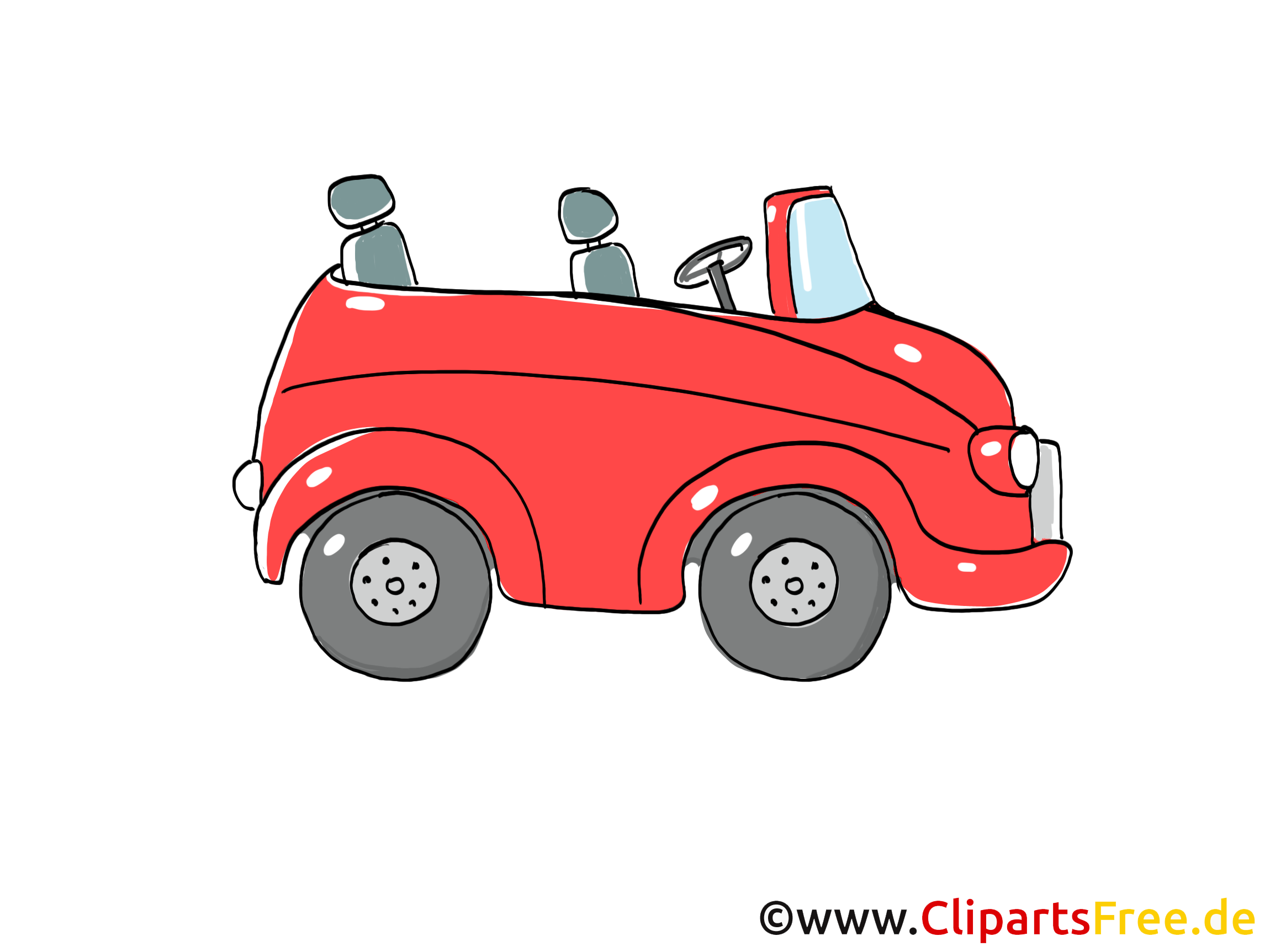 Cabriolet clip arts gratuits illustrations