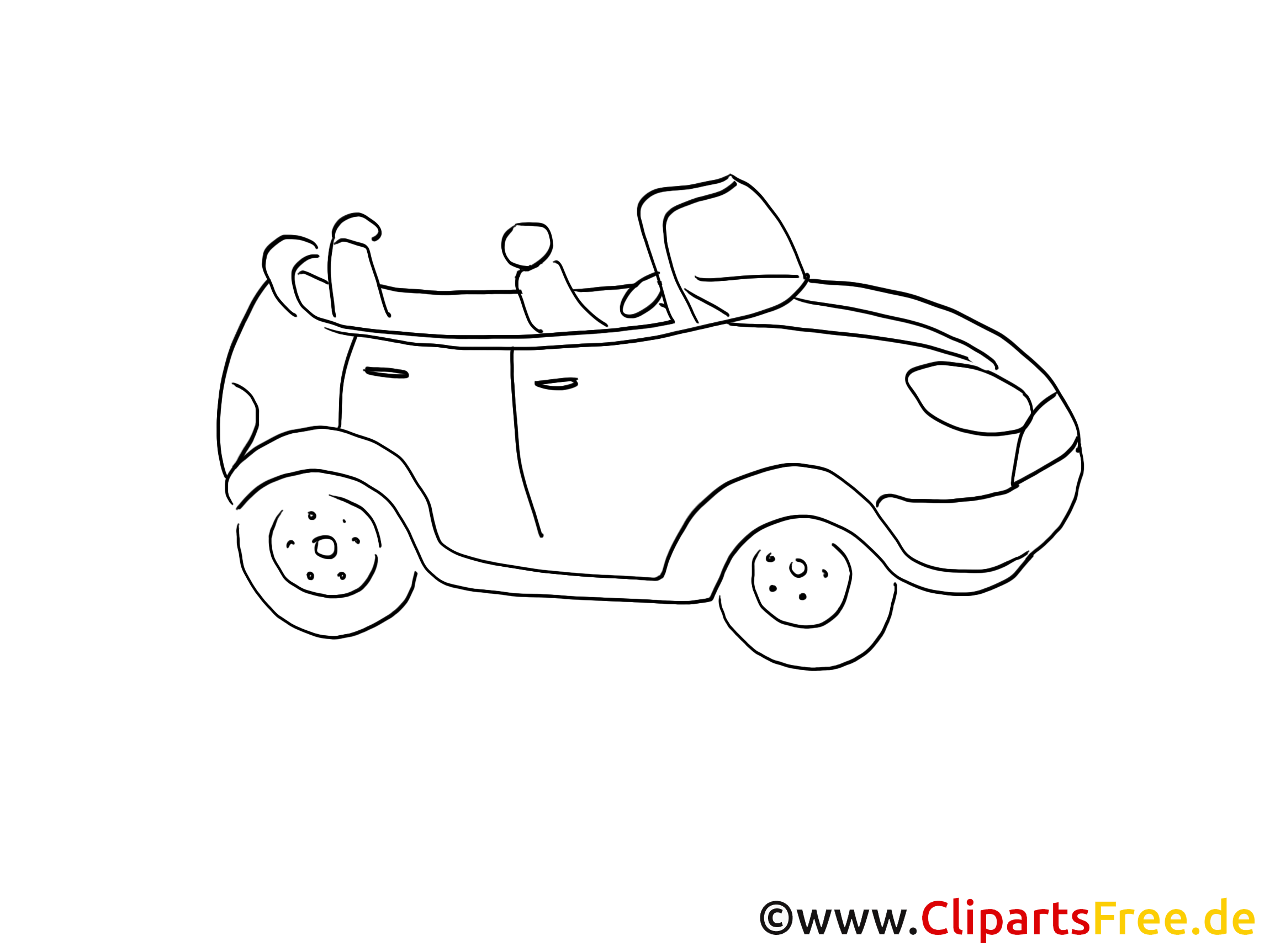 Cabriolet dessin gratuit à imprimer