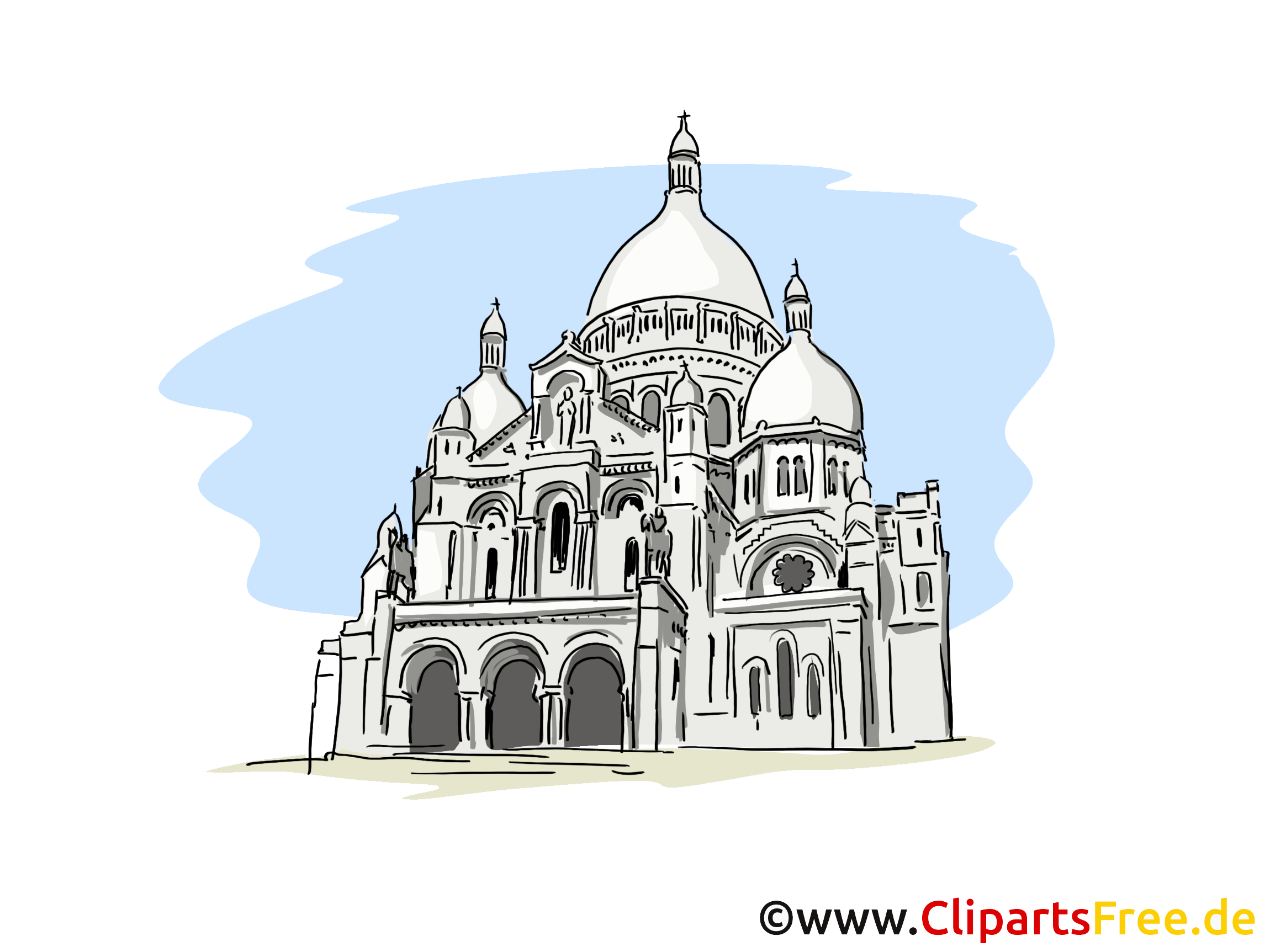 Basilique du Sacré Cœur clip art gratuit