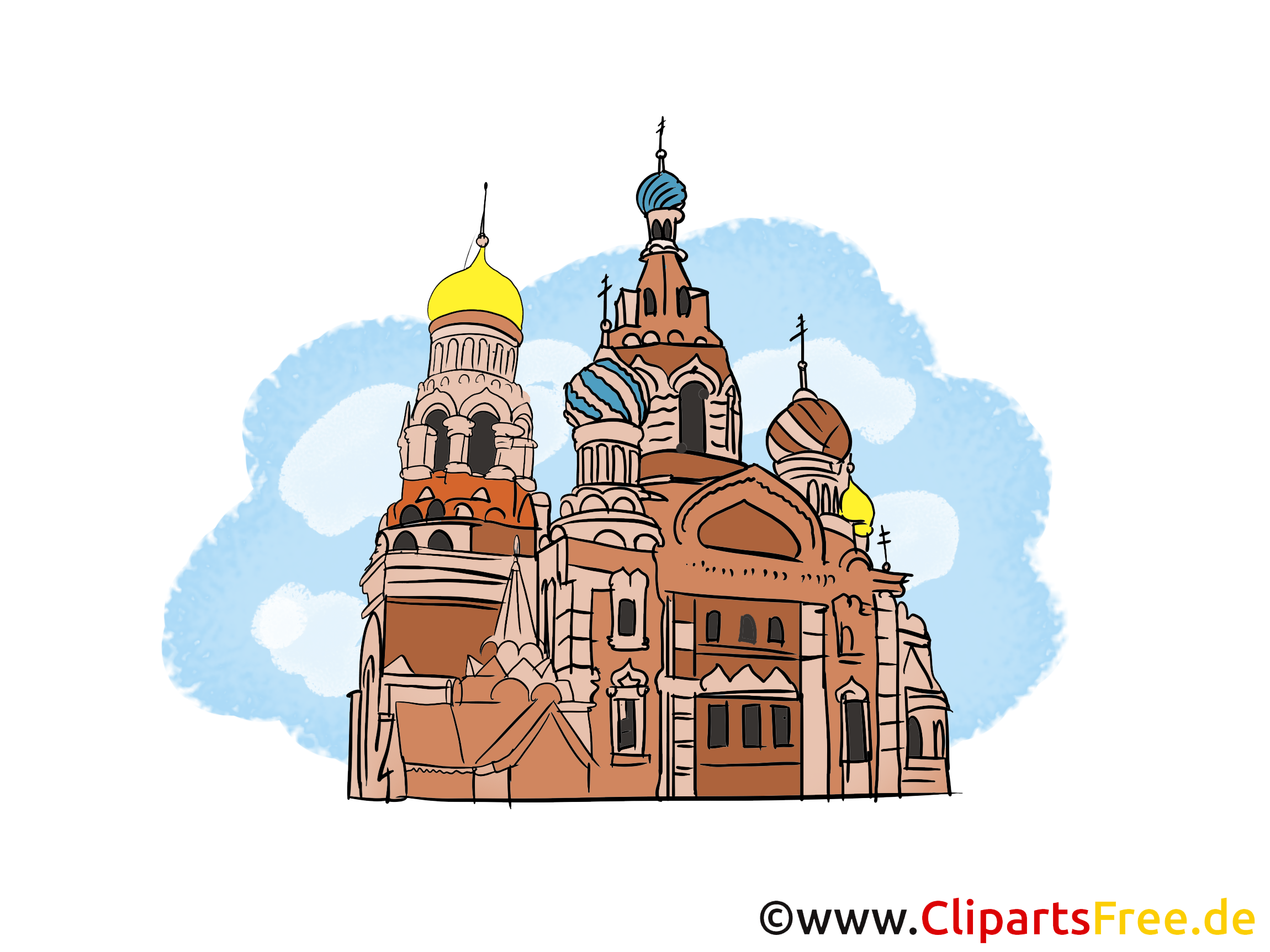 Basilique russe illustration - Moscou carte gratuite