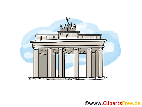 Berlin images – Porte de brandebourg  clipart