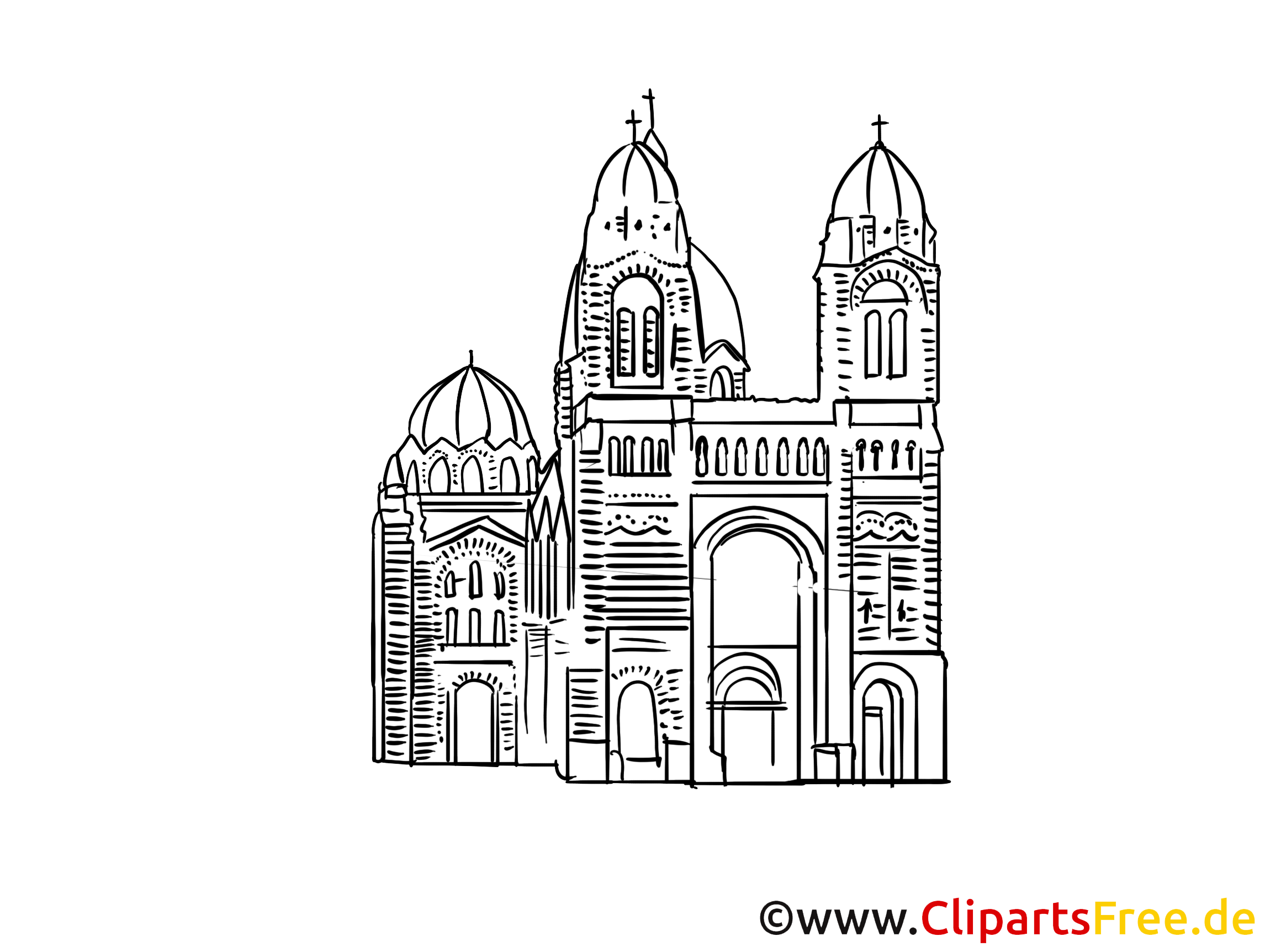 Cathédrale dessin gratuit à télécharger