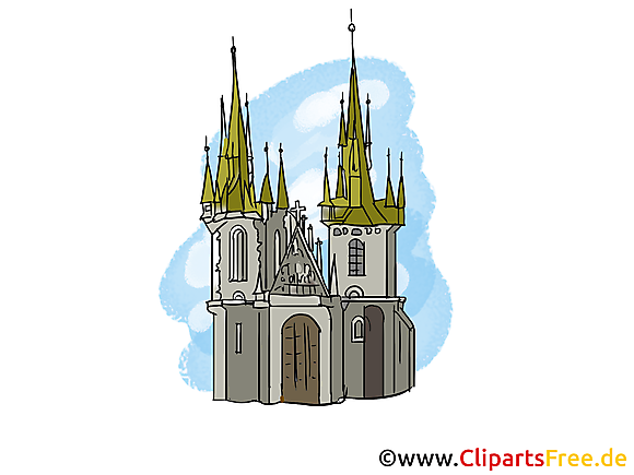 Cathédrale gothique clip art  gratuit à télécharger