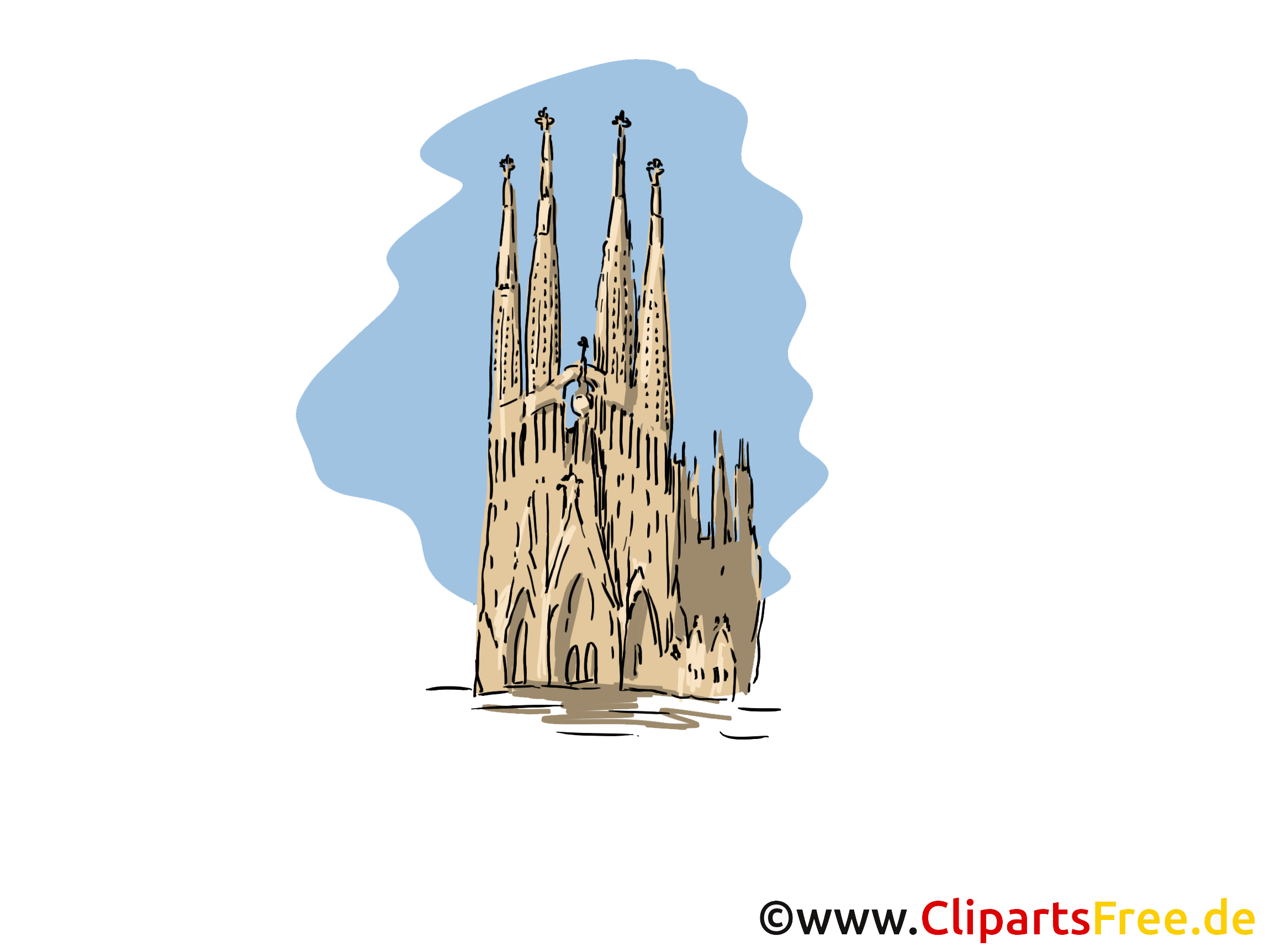 Cathédrale gothique illustration à télécharger gratuite