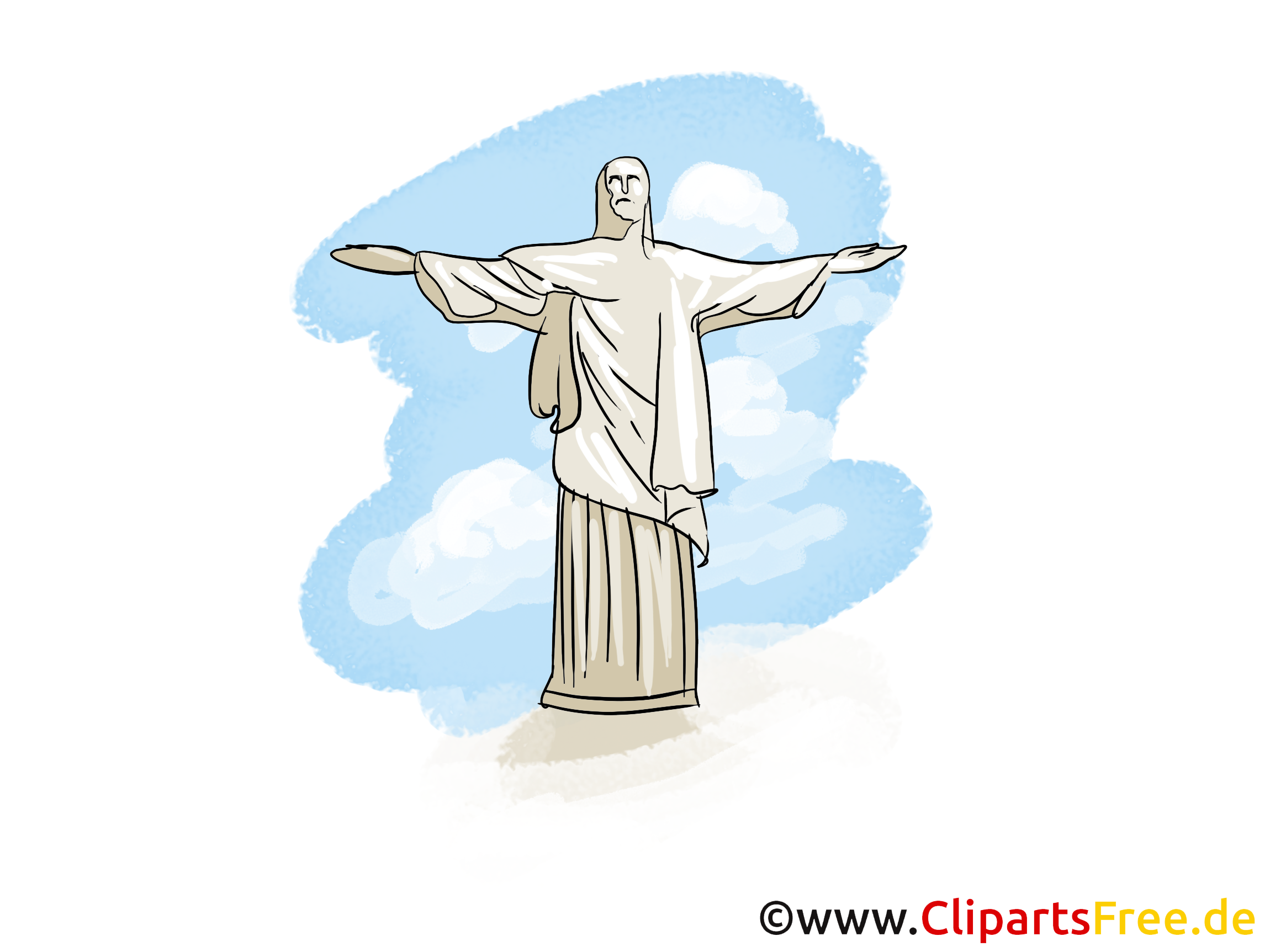 Christ Rédempteur image - Rio de Janeiro cliparts