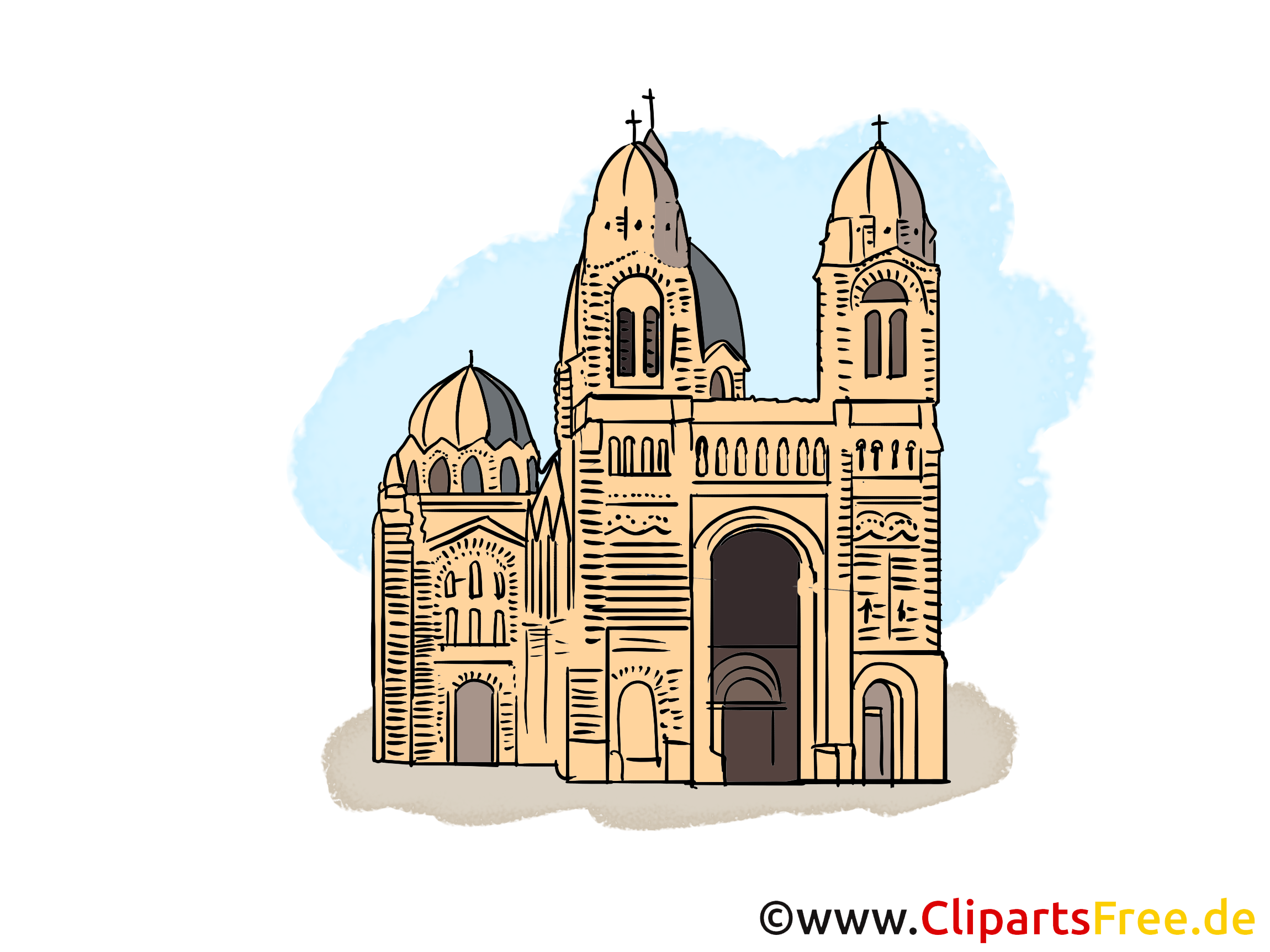 Église clip arts gratuits - Cathédrale illustrations