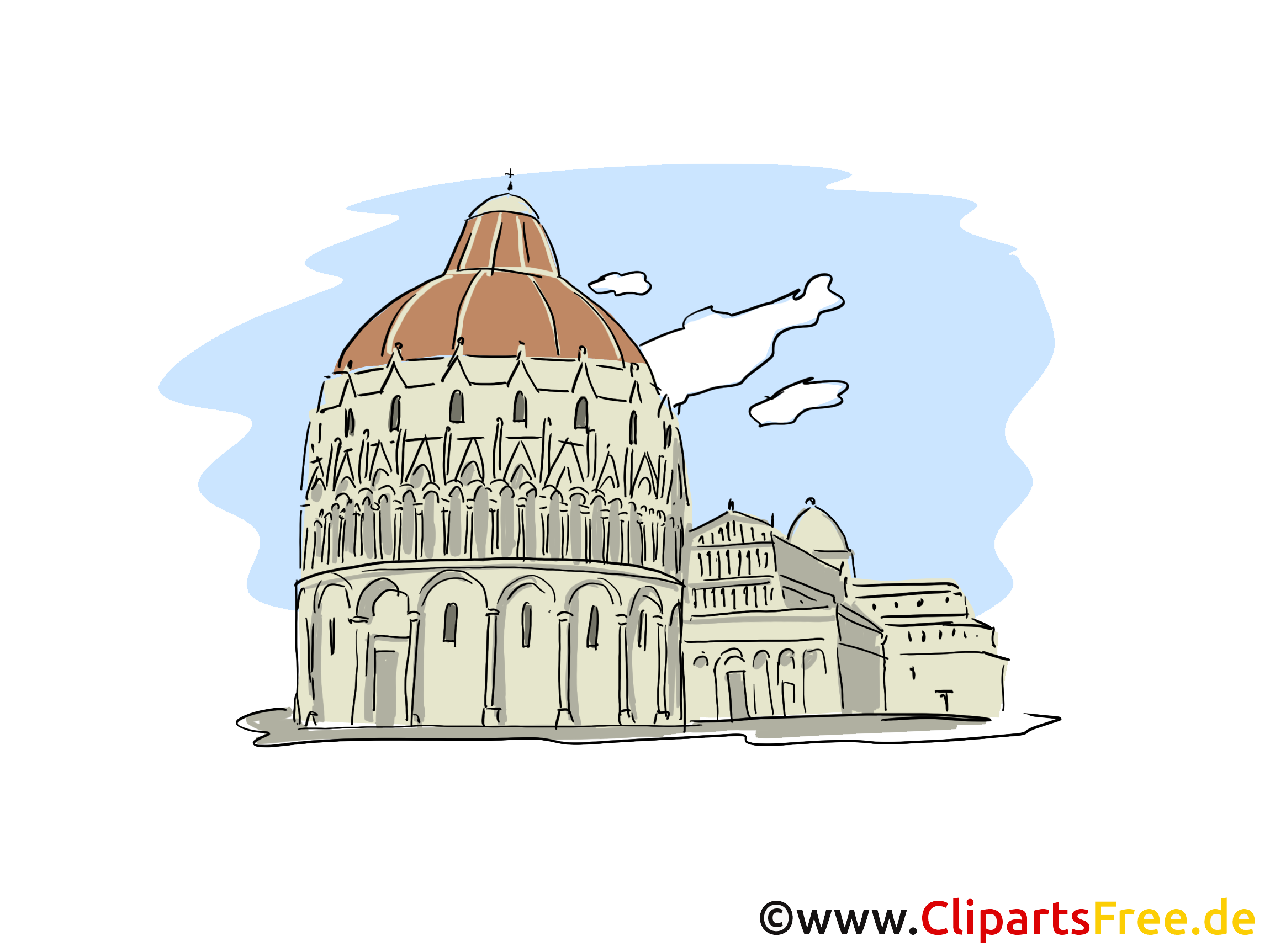 Italie dessin gratuit - Cathédrale image gratuite