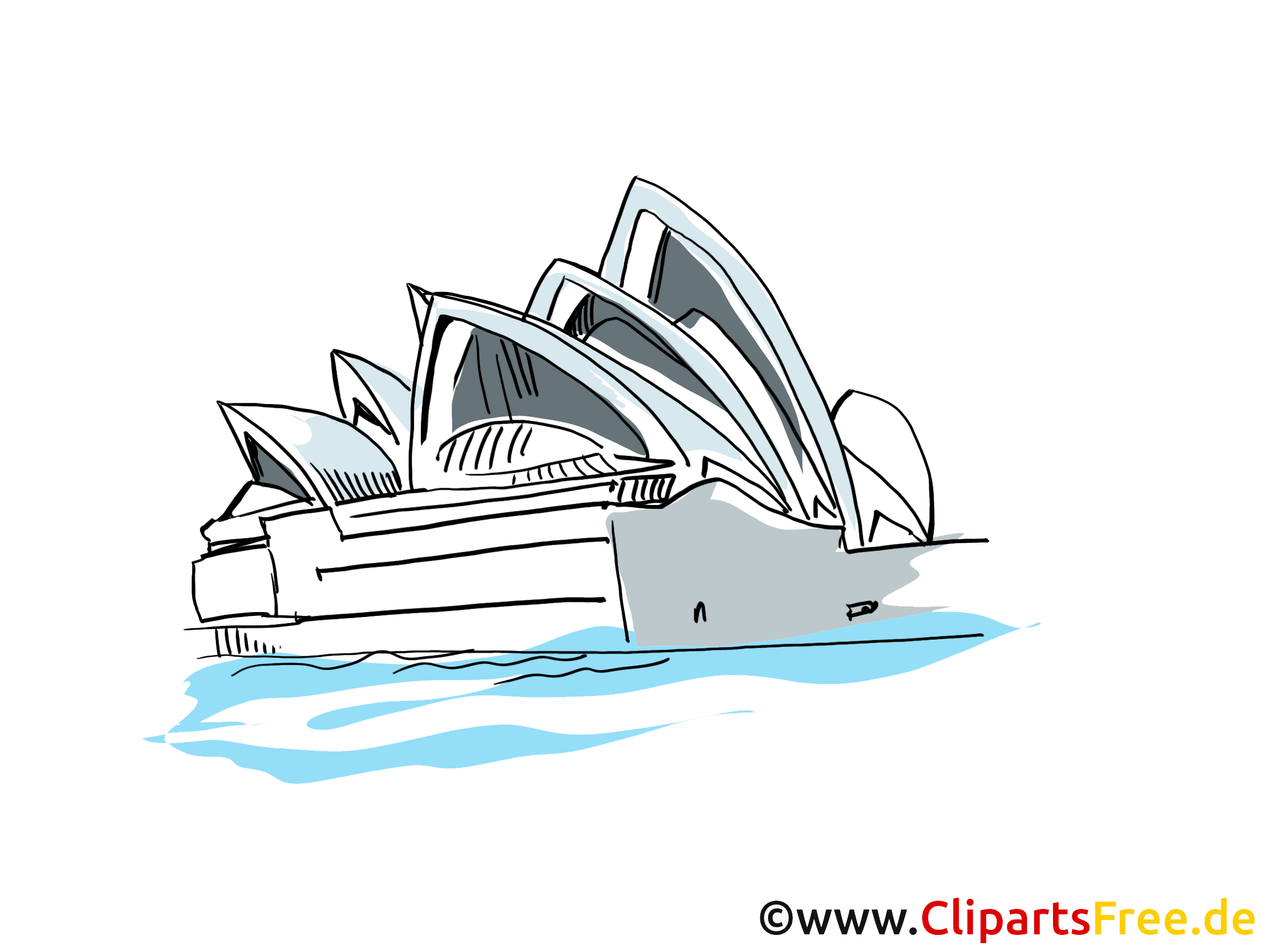 Opéra illustration gratuite - Sydney clipart