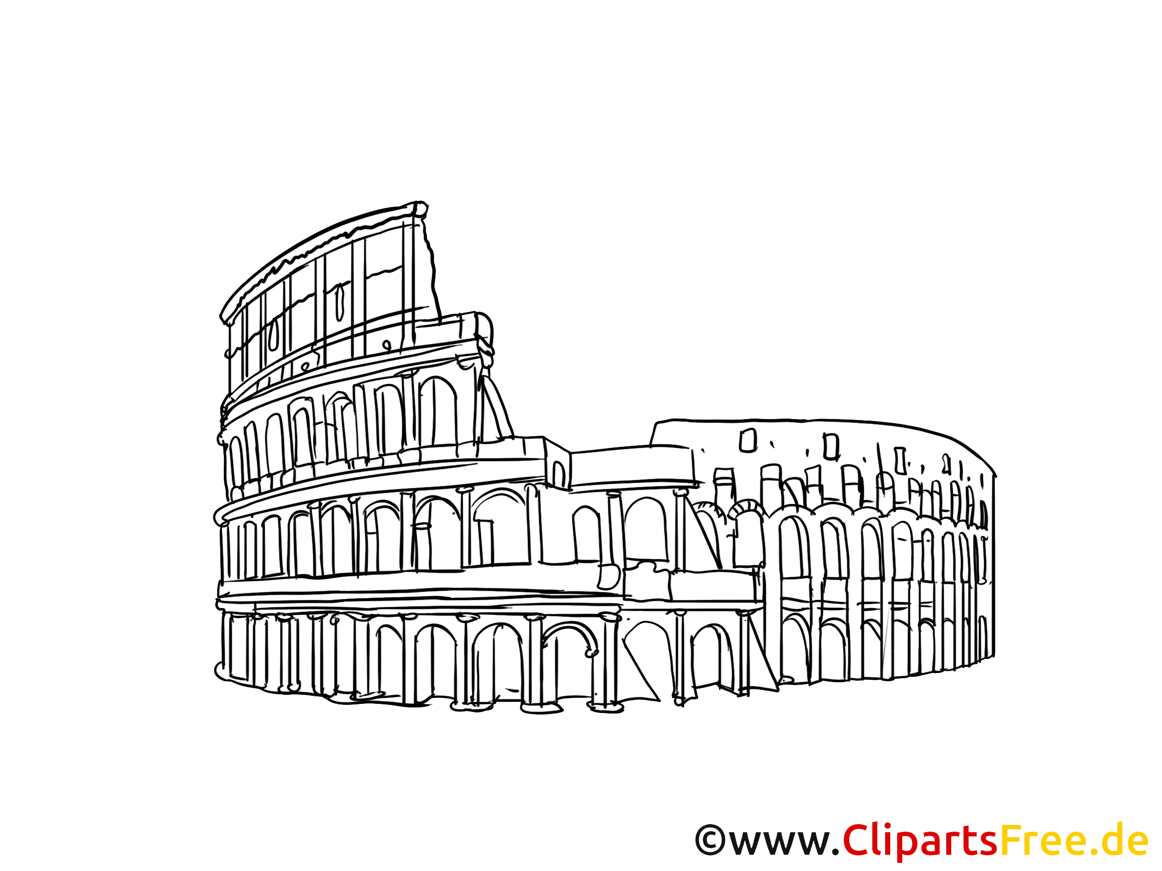 Rome clipart gratuit - Colisée cartes gratuites