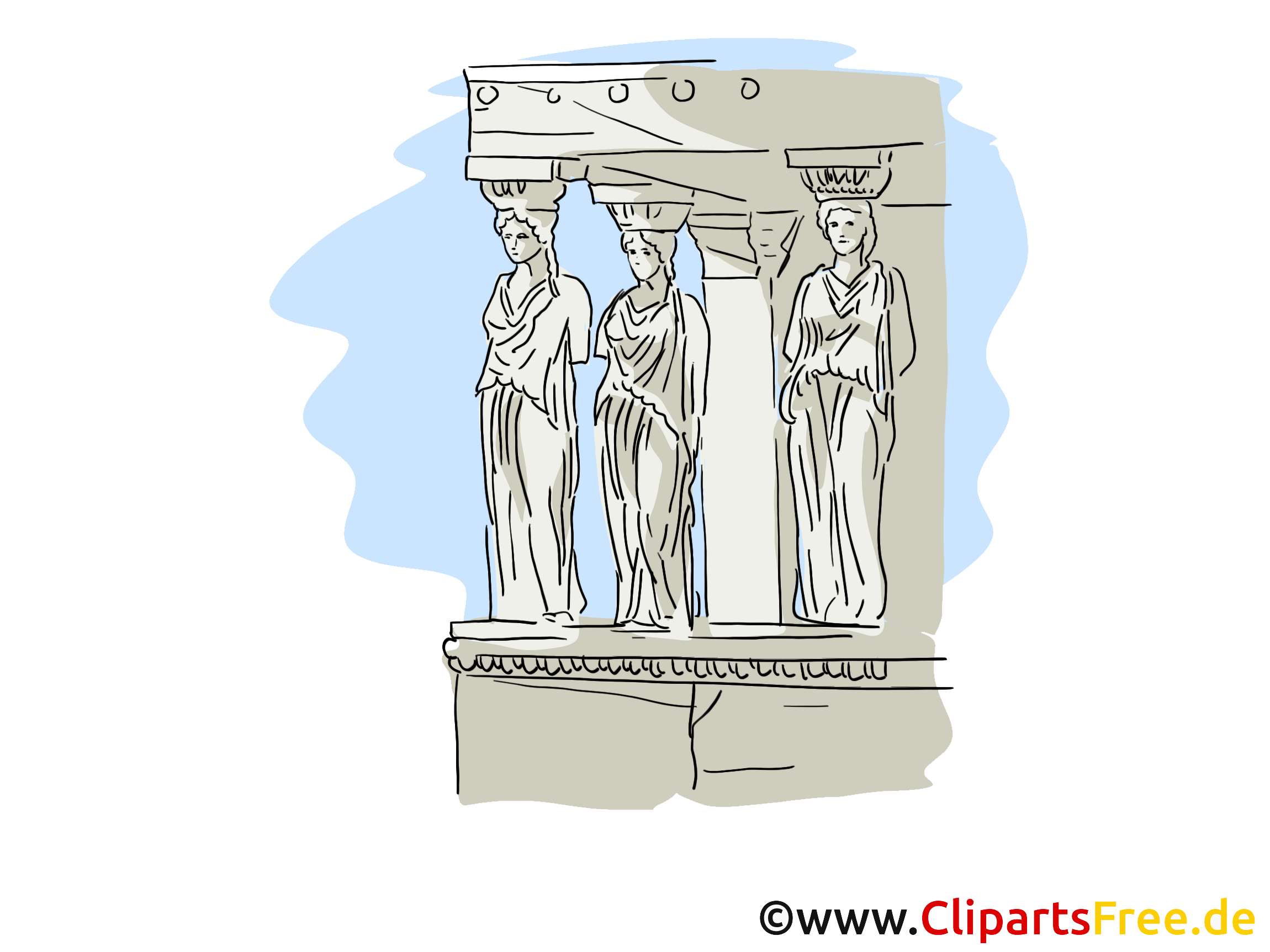 Statues grecques clipart gratuit - Grèce images