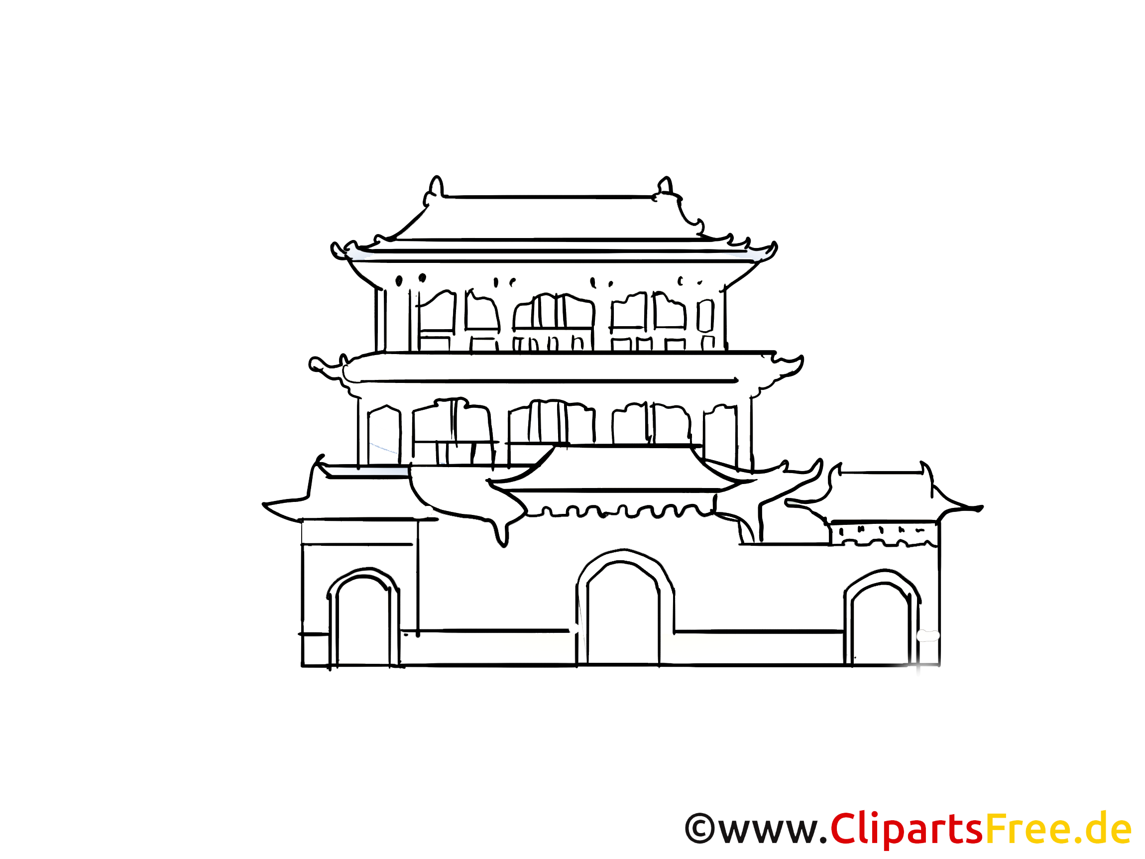 Temple cliparts gratuis - Chine images gratuites