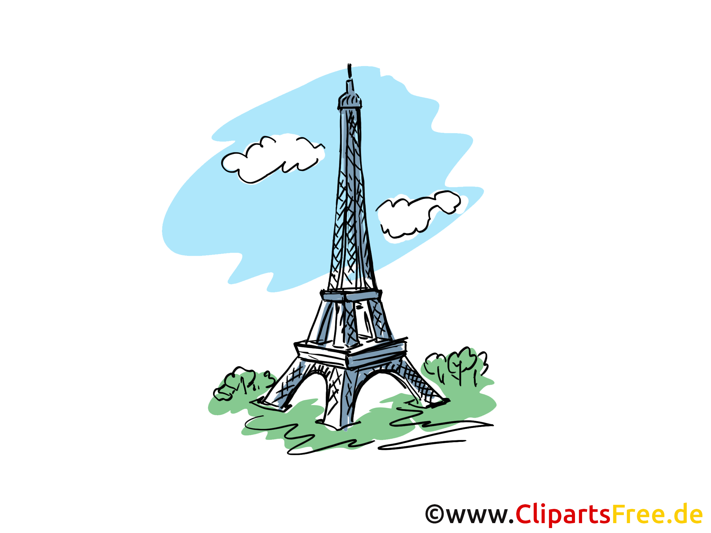 Tour eiffel dessin gratuit à télécharger