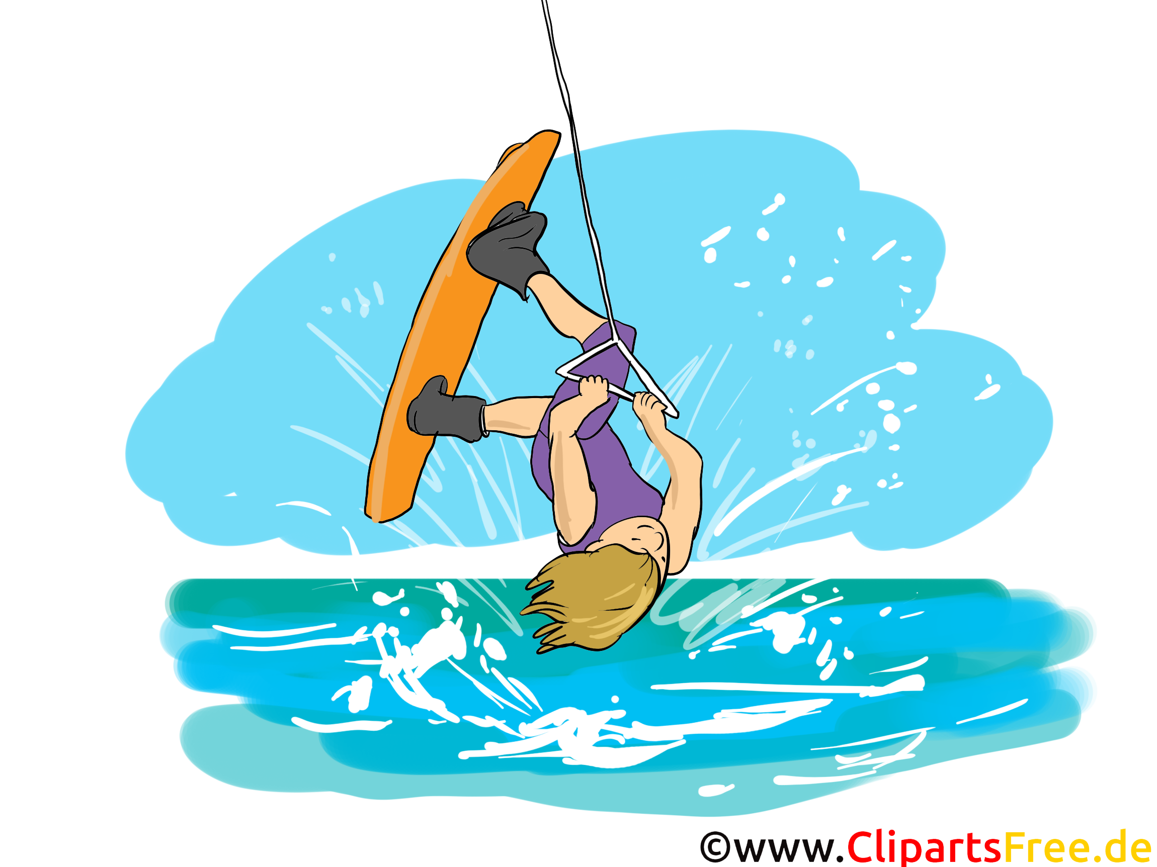 Wakeboard dessin gratuit - Mer image gratuite