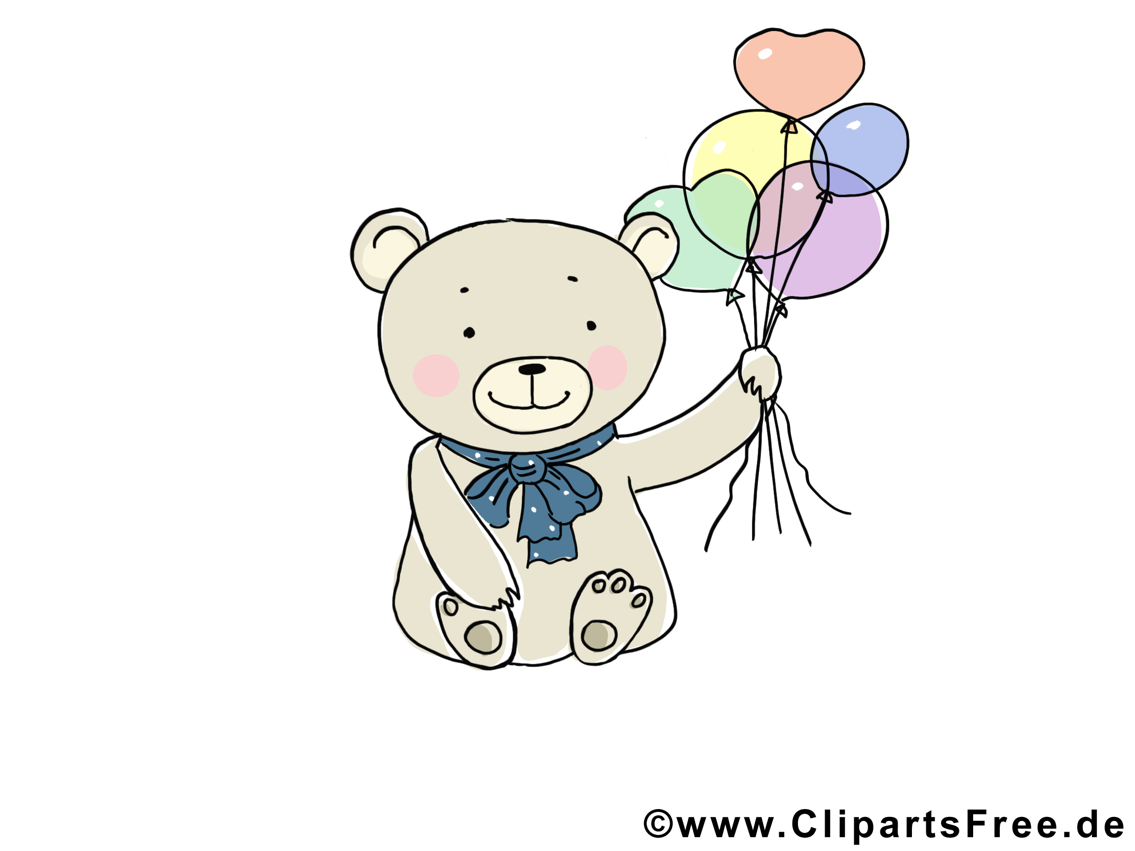 Ballons ours dessins gratuits – Animal clipart