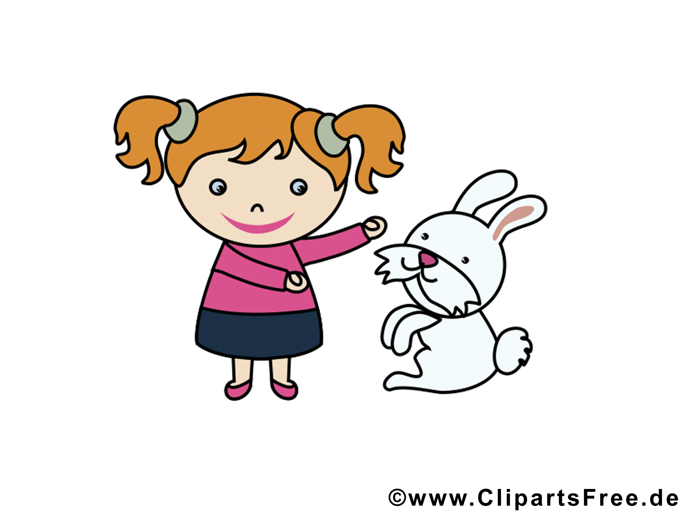 Fille lapin dessin gratuit – Animal image