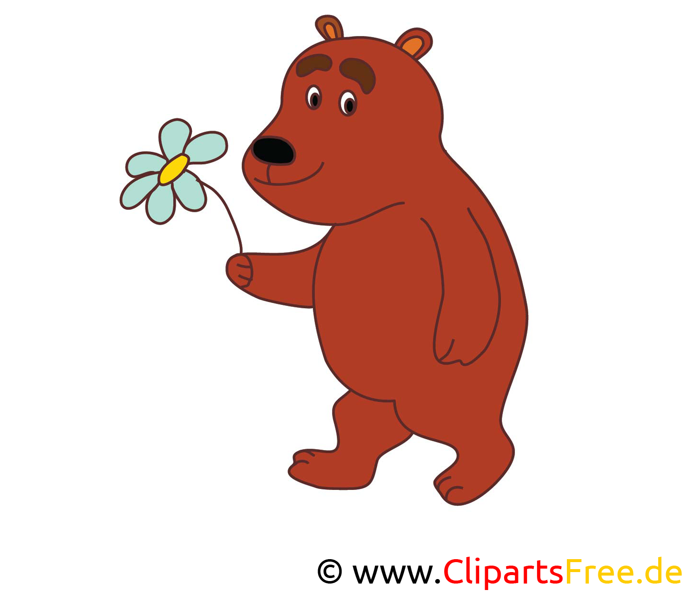 Fleur ours clip art gratuit – Animal images