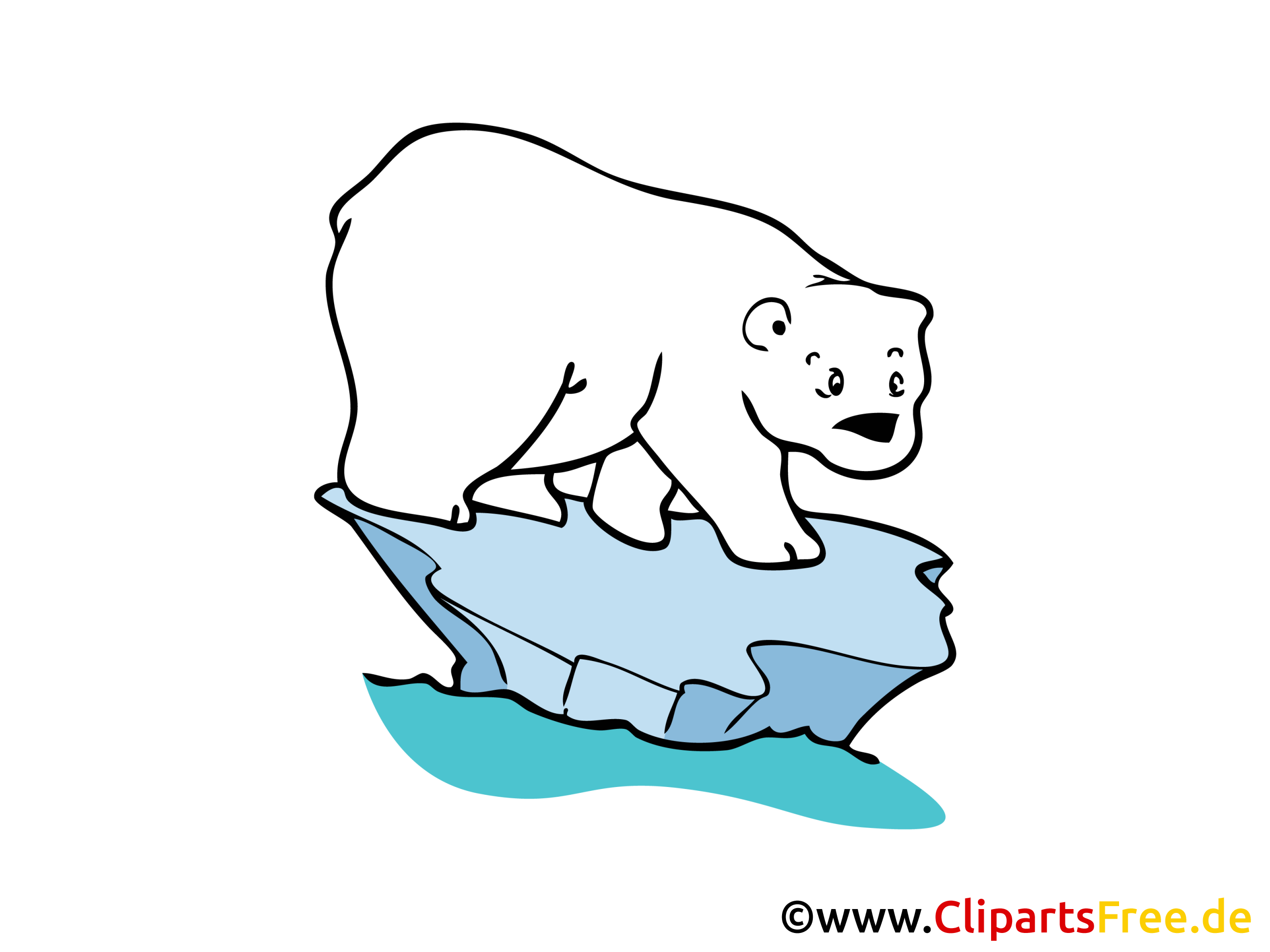 Ours polaire dessin gratuit – Animal image