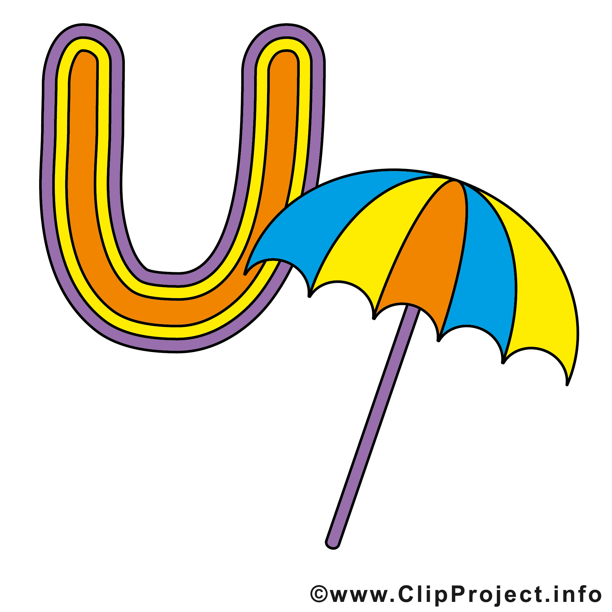 Alphabet Letter U Umbrella Royalty Free Vector Image vrogue co