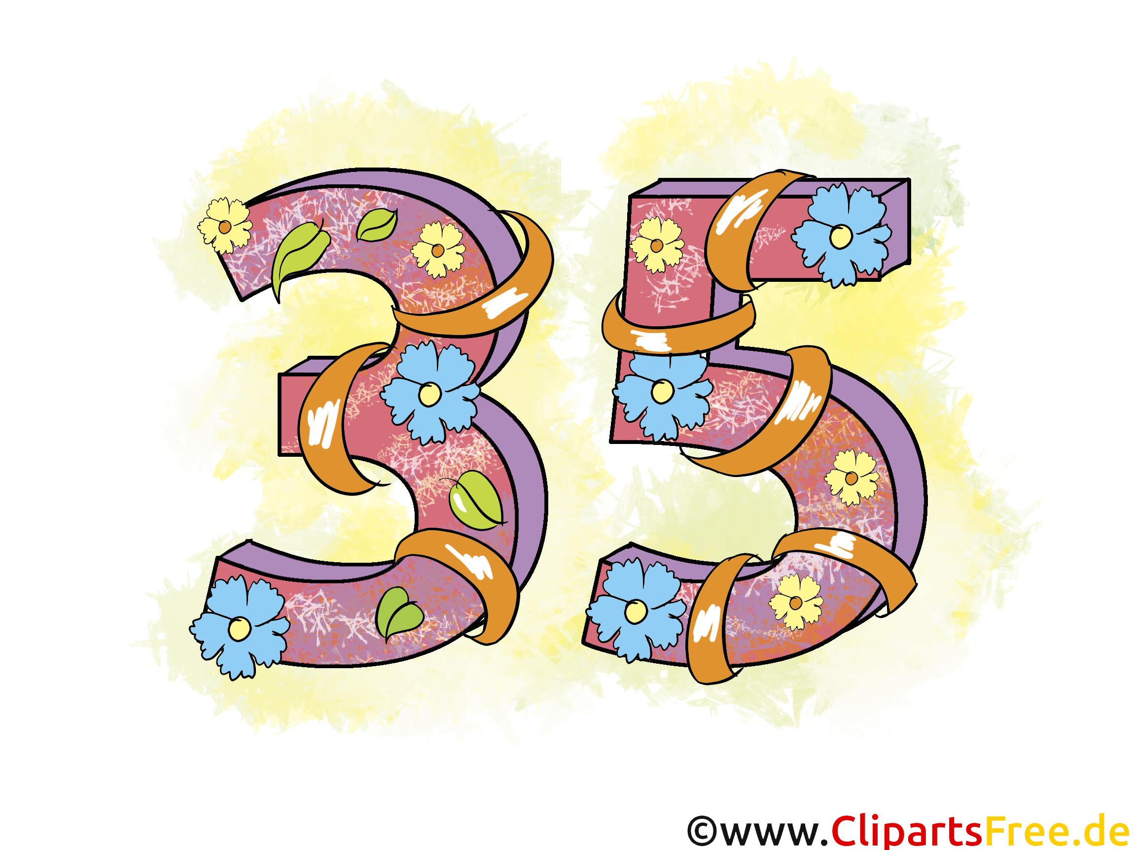 35 ans dessin – Anniversaire cliparts à télécharger - Anniversaire