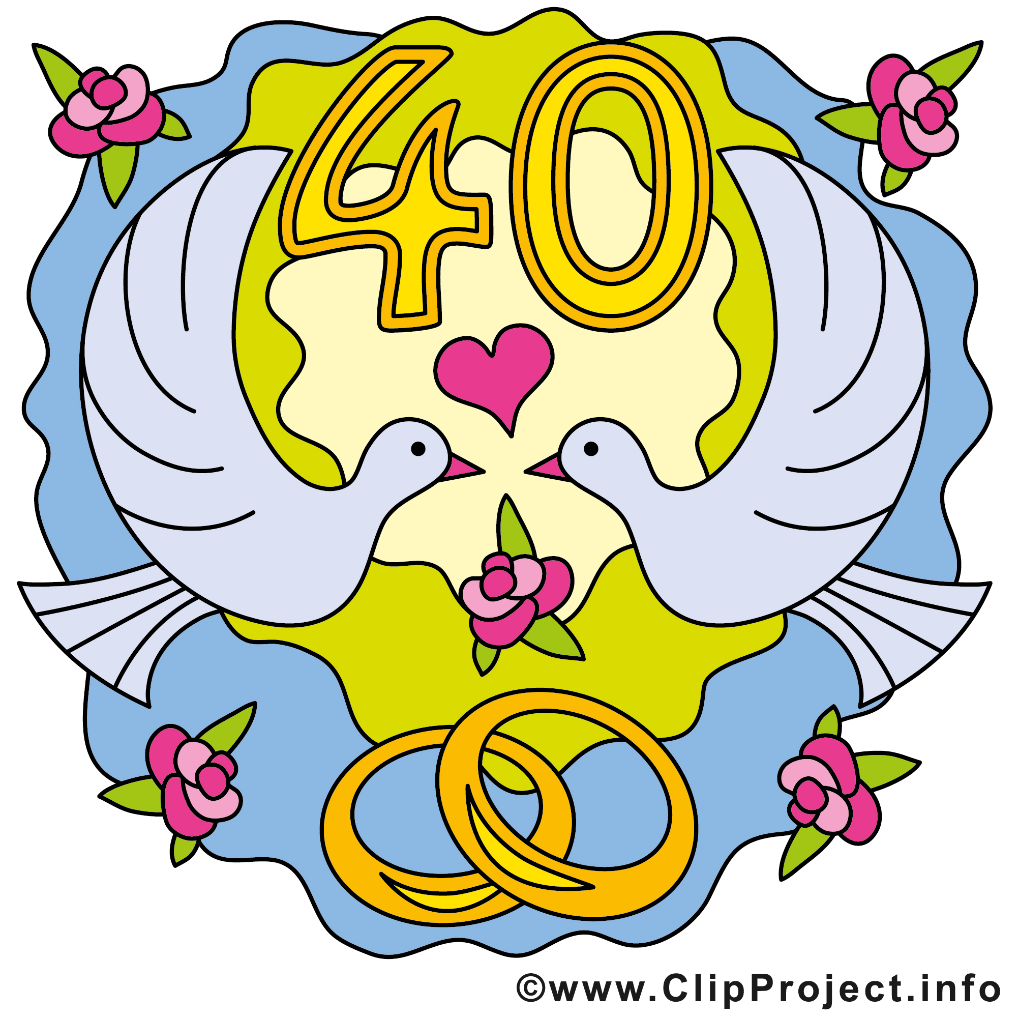 40 ans anniversaire mariage images - Anniversaires de ...
