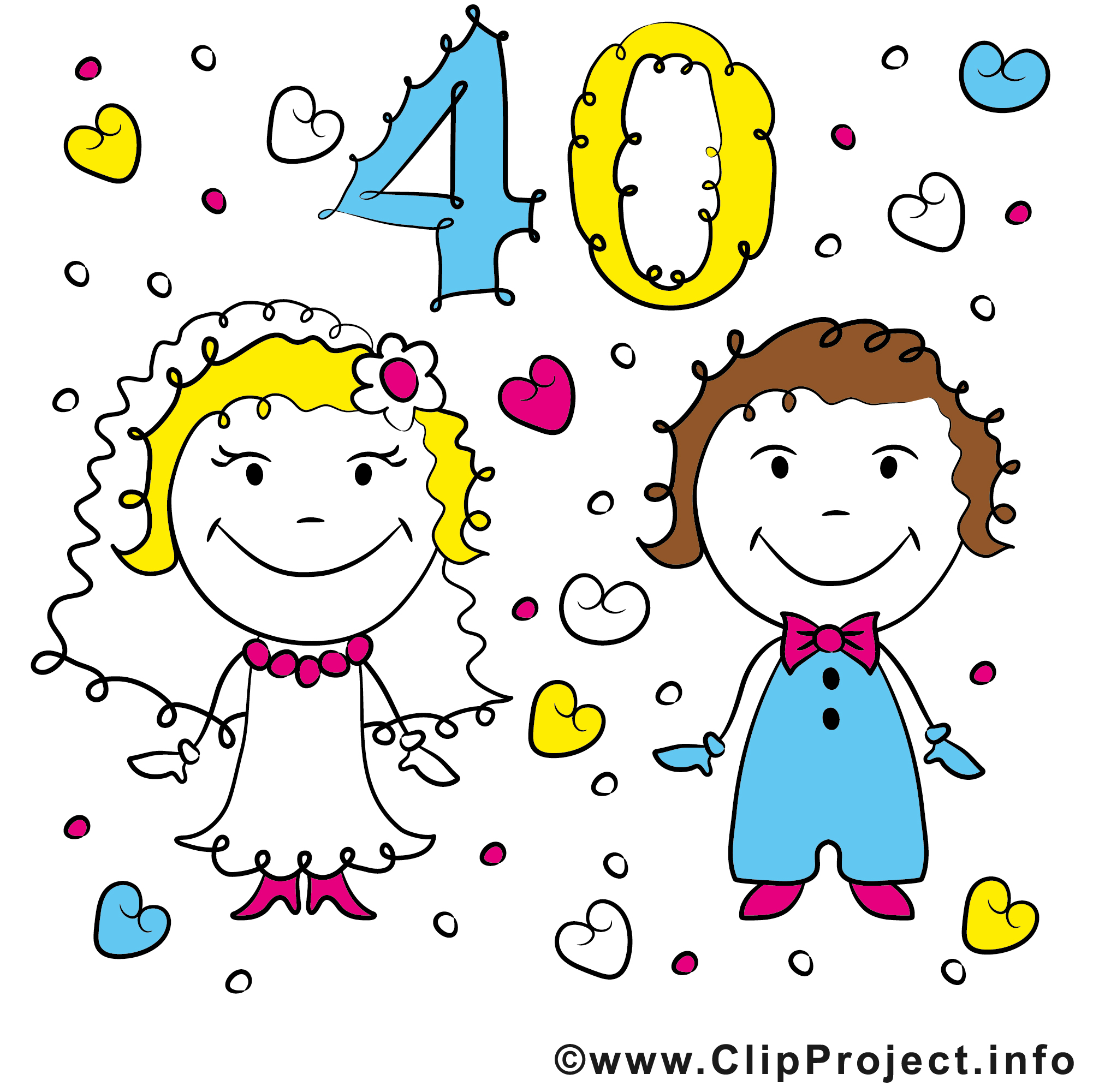 4570book Clipart 40 Ans De Marriage Licences In Pack 5098