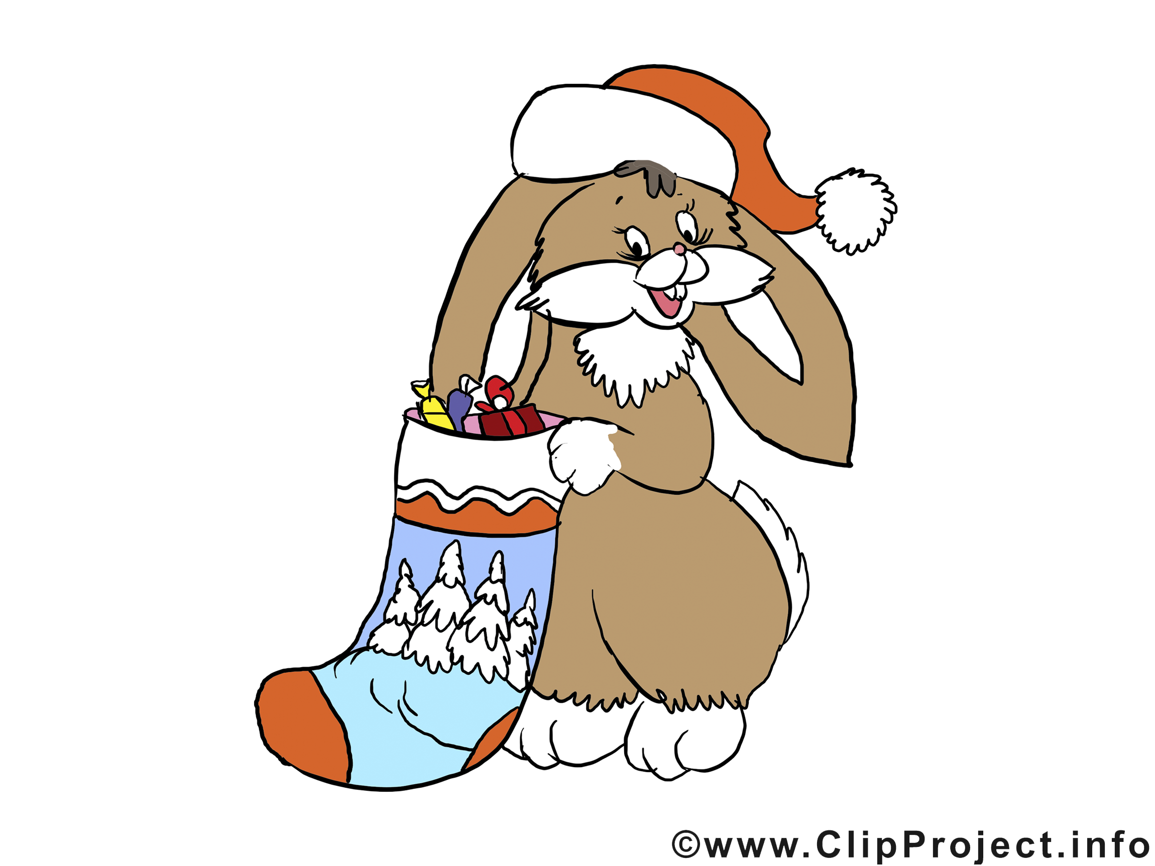 Clipart Carte De Noel Cadeau de Noel