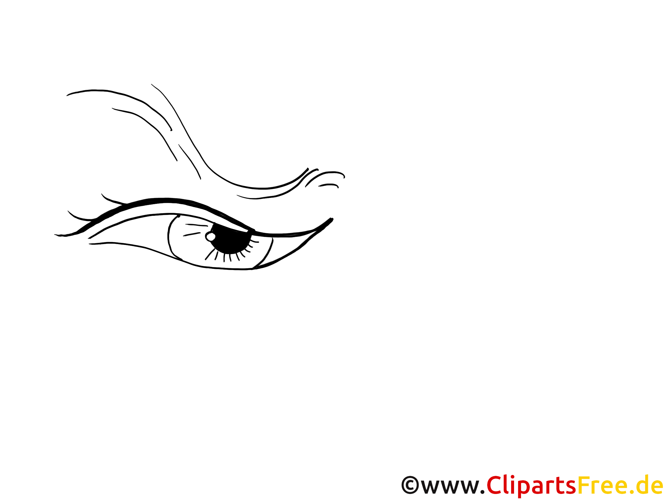 Oeil clip art à imprimer – Dessin dessin - Cartoon dessin, picture