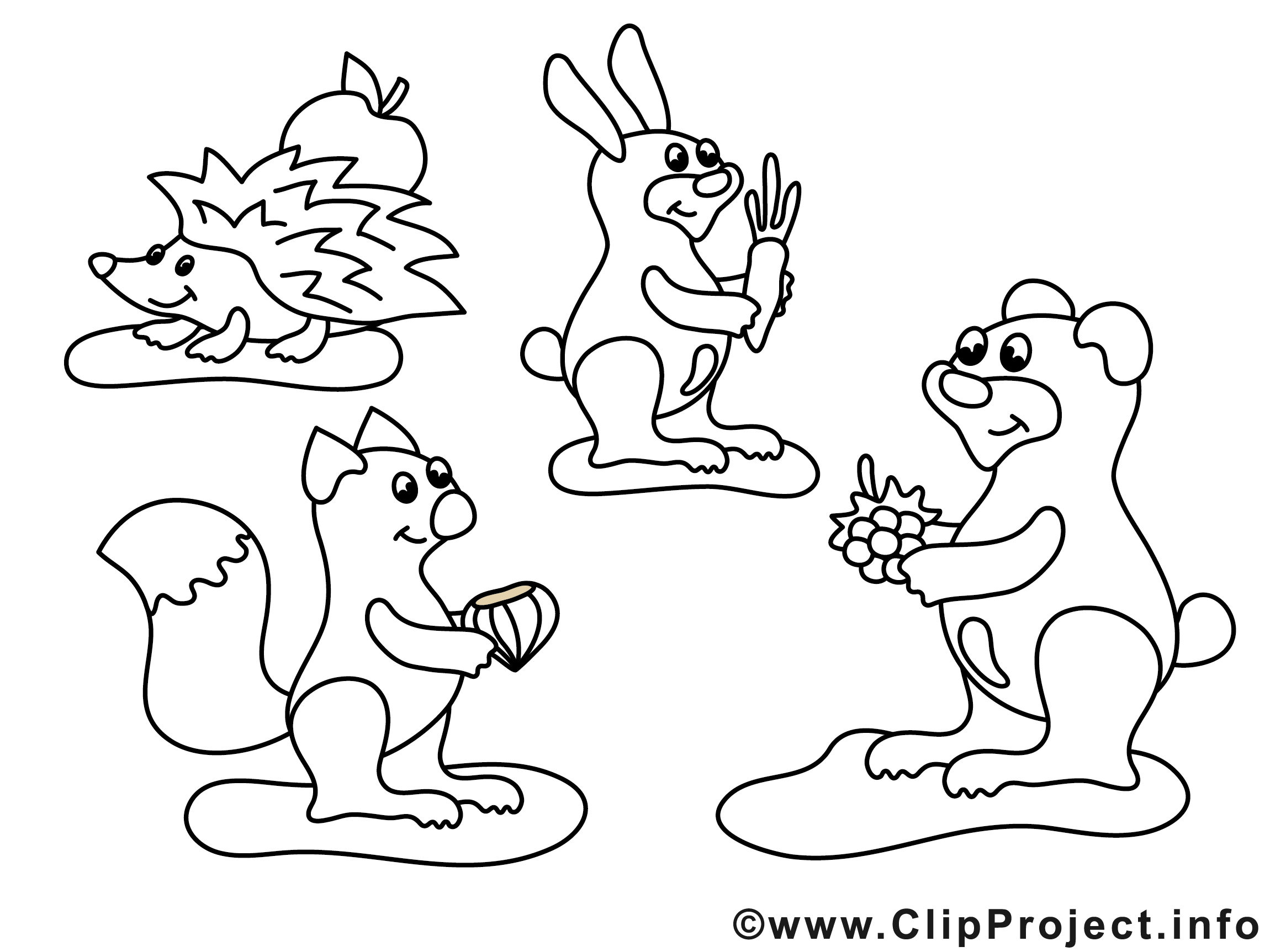 Foret Dessin Gratuit Animaux A Colorier Animaux Coloriages Gratuit Dessin Picture Image Graphic Clip Art Telecharger Gratuit