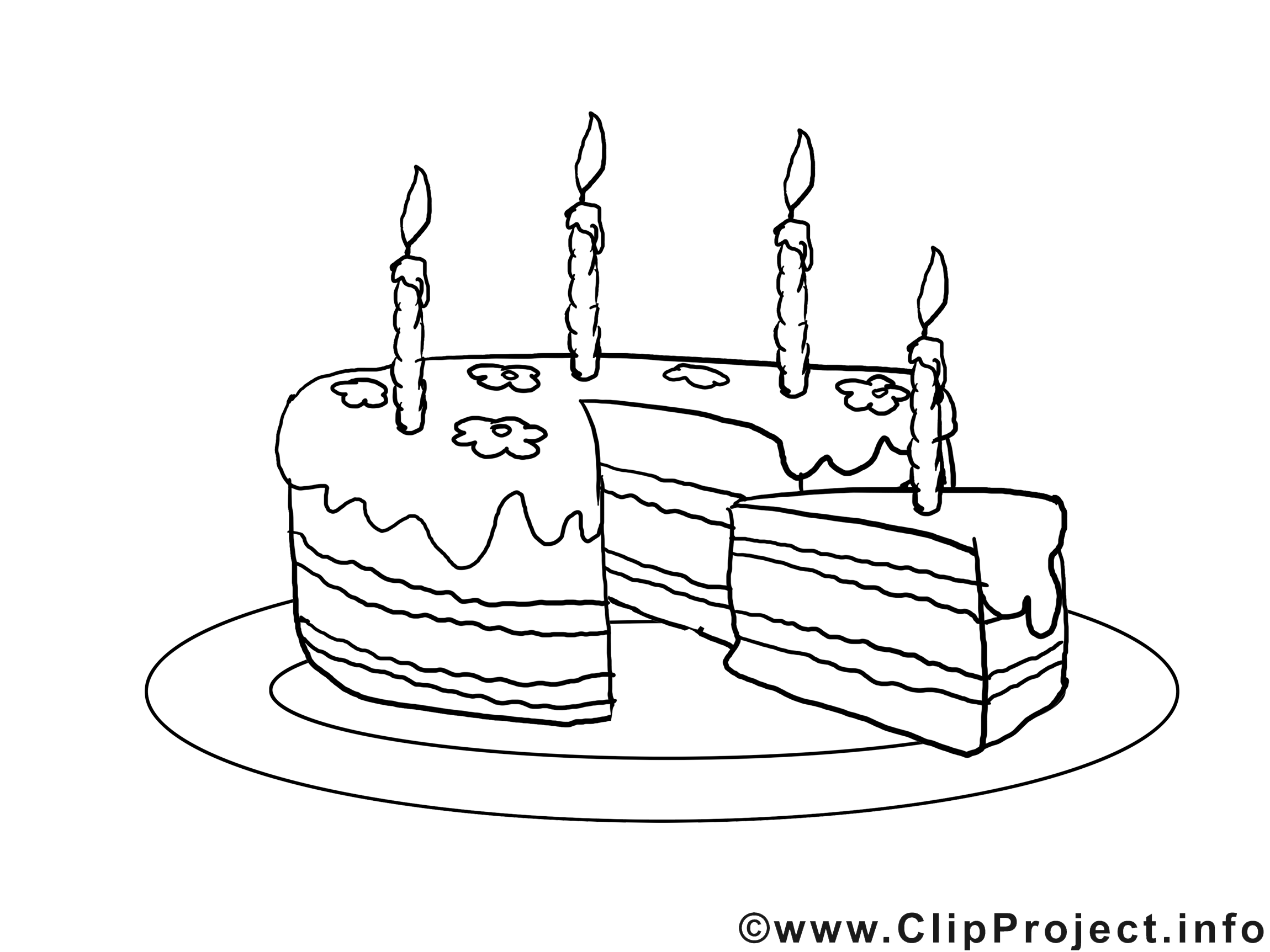 Morceau gâteau image – Anniversaire à imprimer - Anniversaire