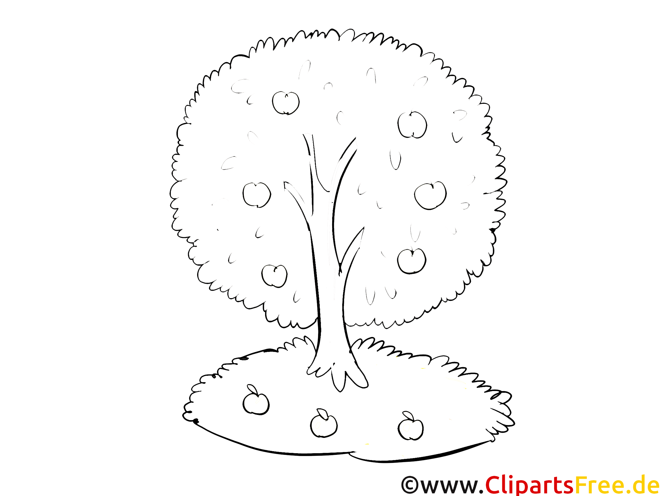 Pommier images Automne gratuits à imprimer Automne coloriages