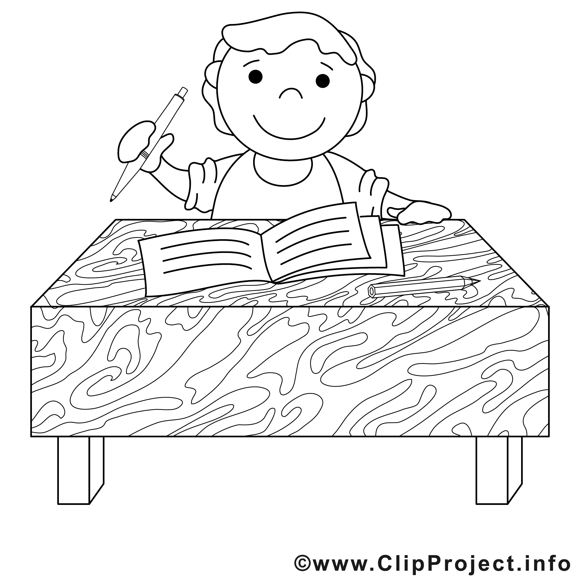 Élève image – Divers images à colorier - Coloriages a imprimer dessin